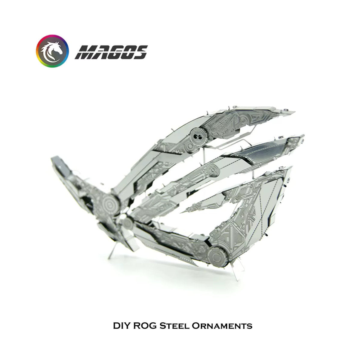 ROG Metall-Mechanisches 3D-Puzzle Freeze Mod Abstrakt Silber als DIY-Modellbau-Ornament - Bild 2