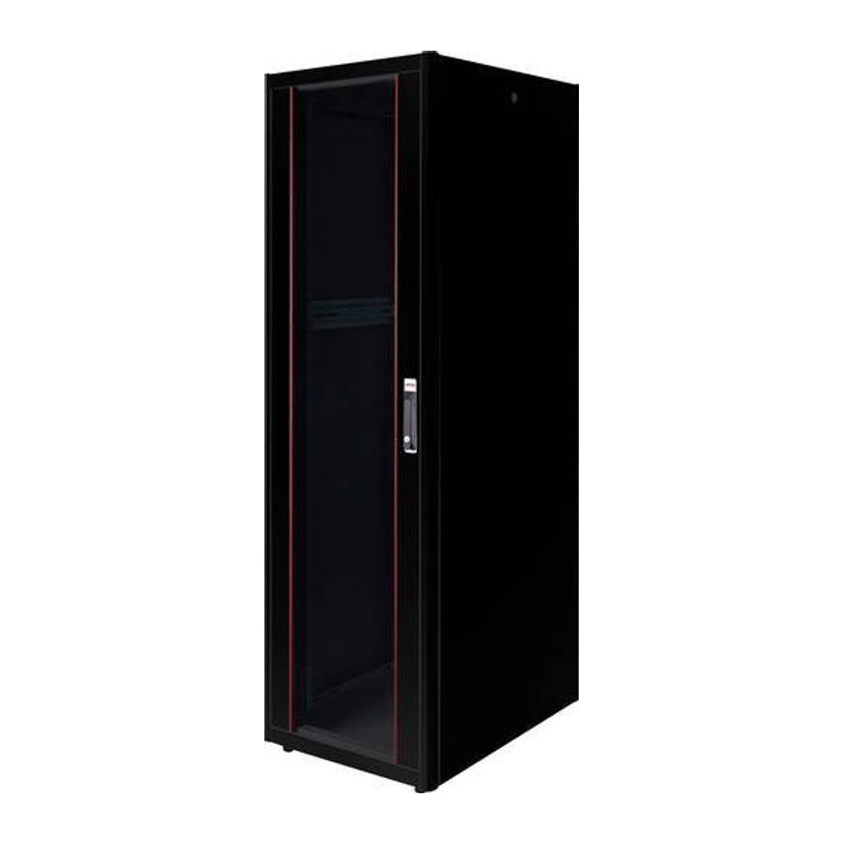 Roline 19 Zoll Netzwerkschrank aus Stahl Schwarz B/H/T: 60 x 201 x 80 cm - Bild 1