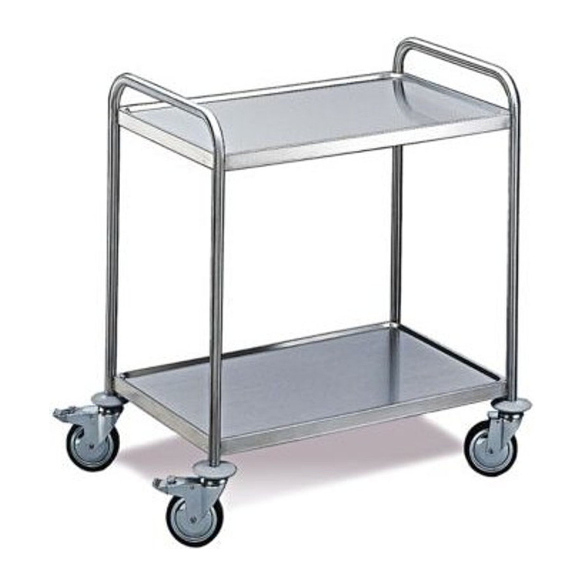 Rollcart Transportsysteme Tischwagen mit 2 Etagen aus Edelstahl B/T: 80 x 50 cm - Bild 1