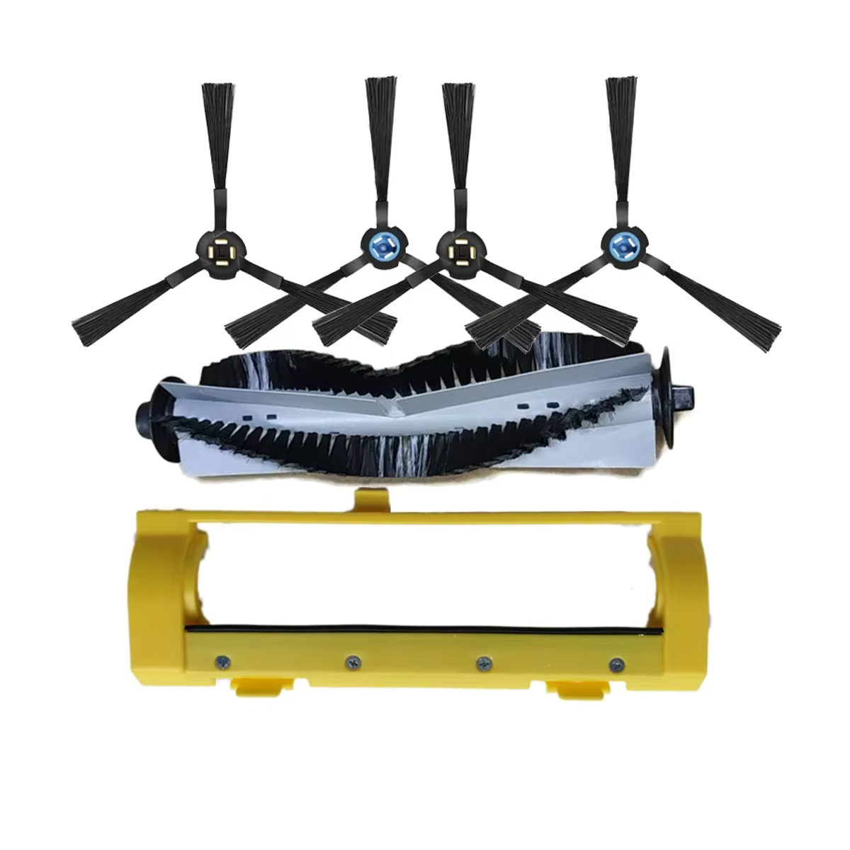 Roller Hauptbürstenabdeckung und Seitenbürsten-Set für Silvercrest SSR1 SSRA1 ZACO Ilife A9s A9 A7 A80 Plus A10s L100 Roboter Staubsauger Teile in Schwarz/Weiß - Bild 2