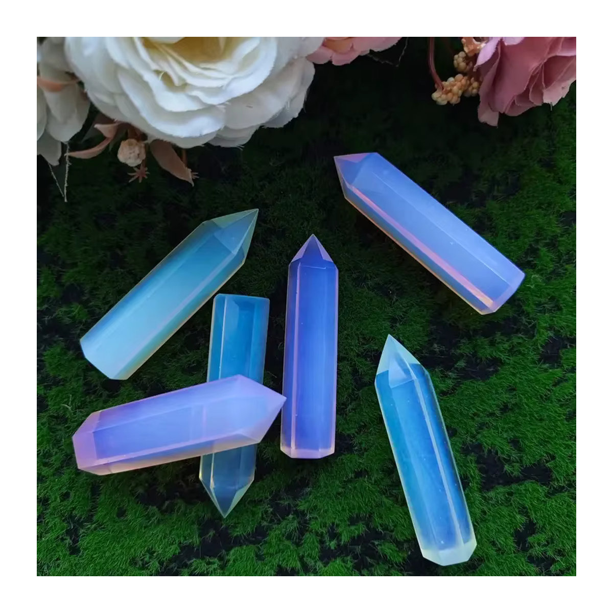 Rosen-Opal Säule von sisterstone zur Dekoration - Bild 2