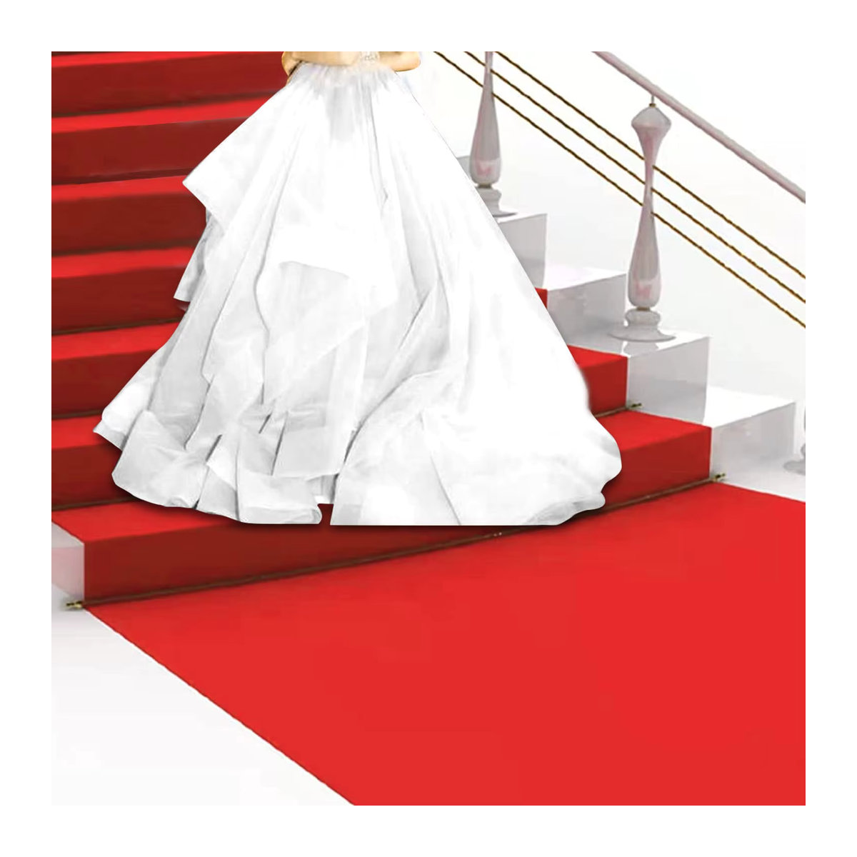 Roter Teppich für Hochzeiten und besondere Anlässe als Hotel-Laufsteg und Party-Dekoration - Bild 1