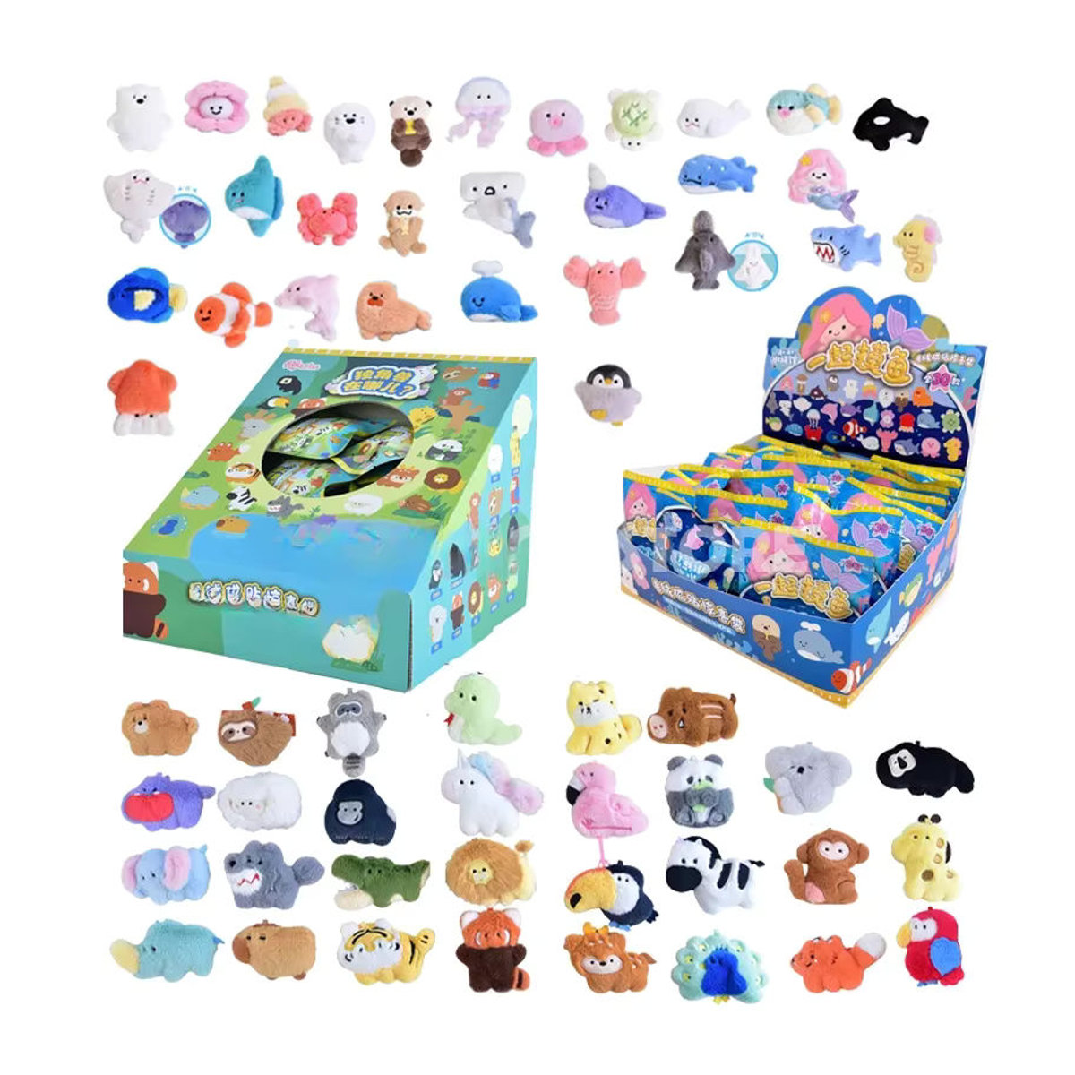 RTBXF 30er Set Kawaii Plüsch Kühlschrankmagnete mit maritimem Meerestier-Design in Mehrfarbig - Bild 5