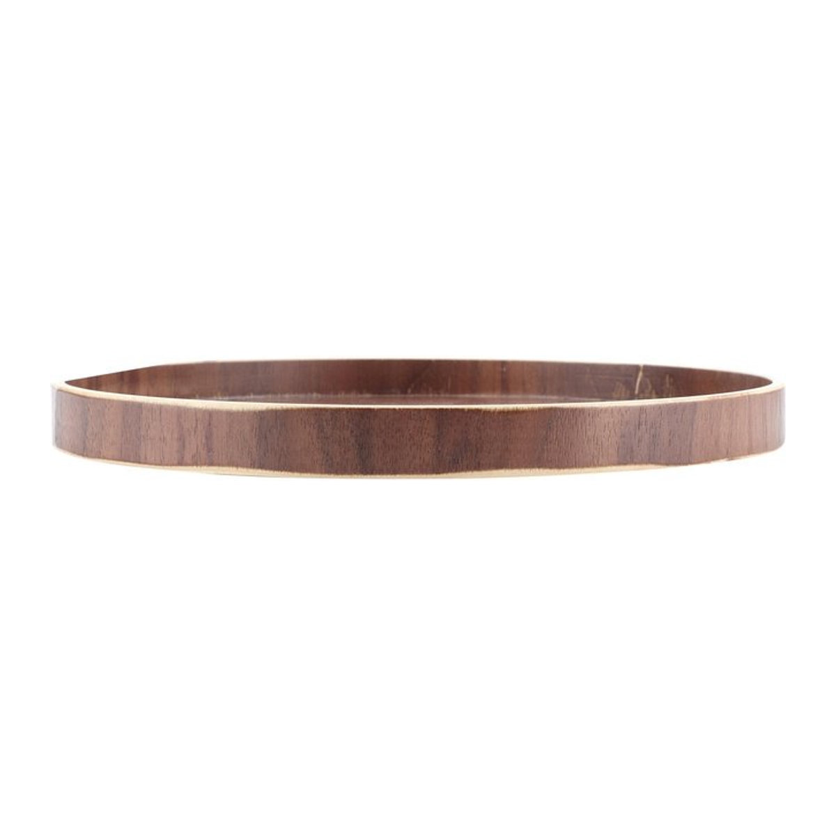 Rundes Serviertablett aus Holz im japanischen Stil von KONNWEI, Durchmesser: 21 cm - Bild 1