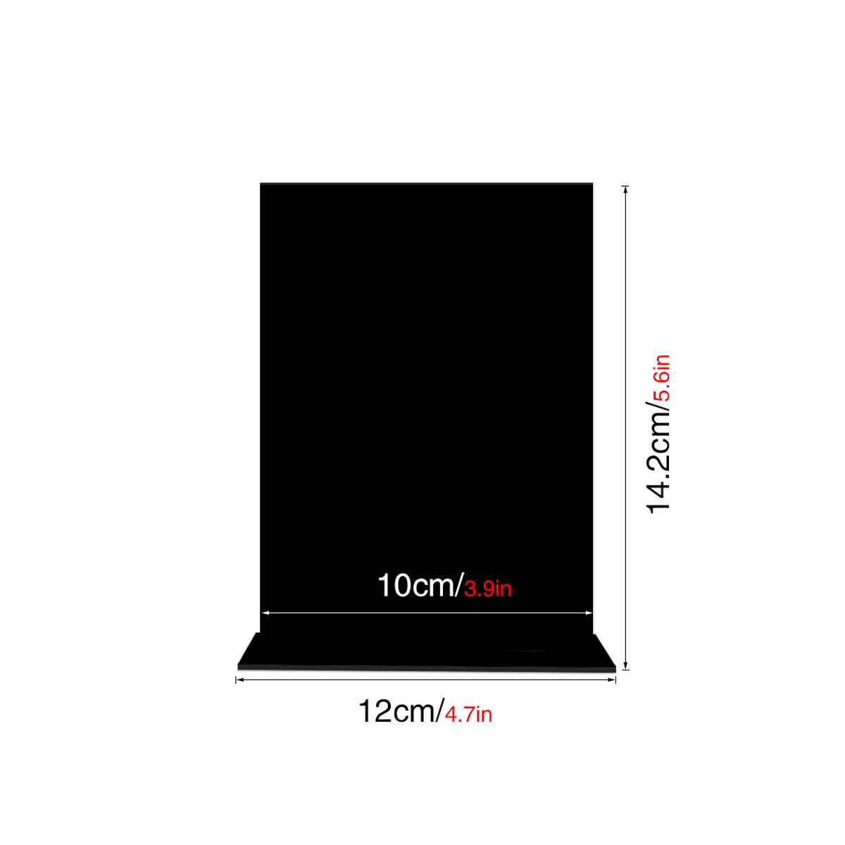 Runtowo 5er Set Acryl Sitznummernschilder Schwarz für Hochzeit und Geburtstagsfeier - Bild 3