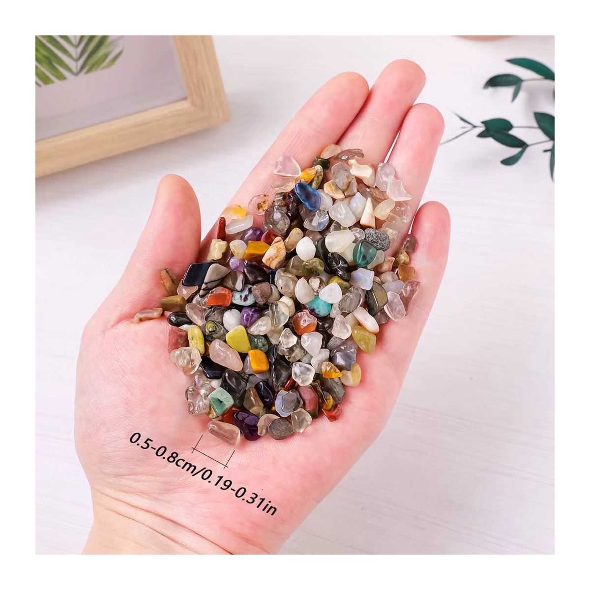 Runyangshi Kristallkies aus gemischten Natursteinen und Mineralien, mehrfarbig, 50 g - Bild 2