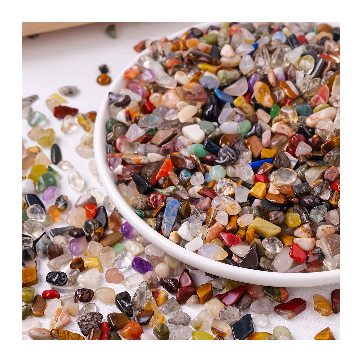 Runyangshi Kristallkies aus gemischten Natursteinen und Mineralien, mehrfarbig, 50 g - Bild 4