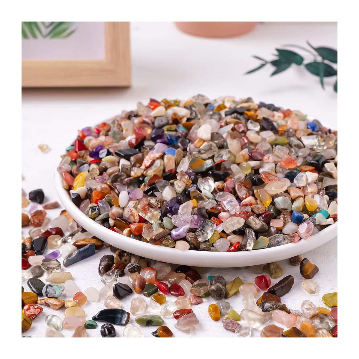 Runyangshi Kristallkies aus gemischten Natursteinen und Mineralien, mehrfarbig, 50 g - Bild 5