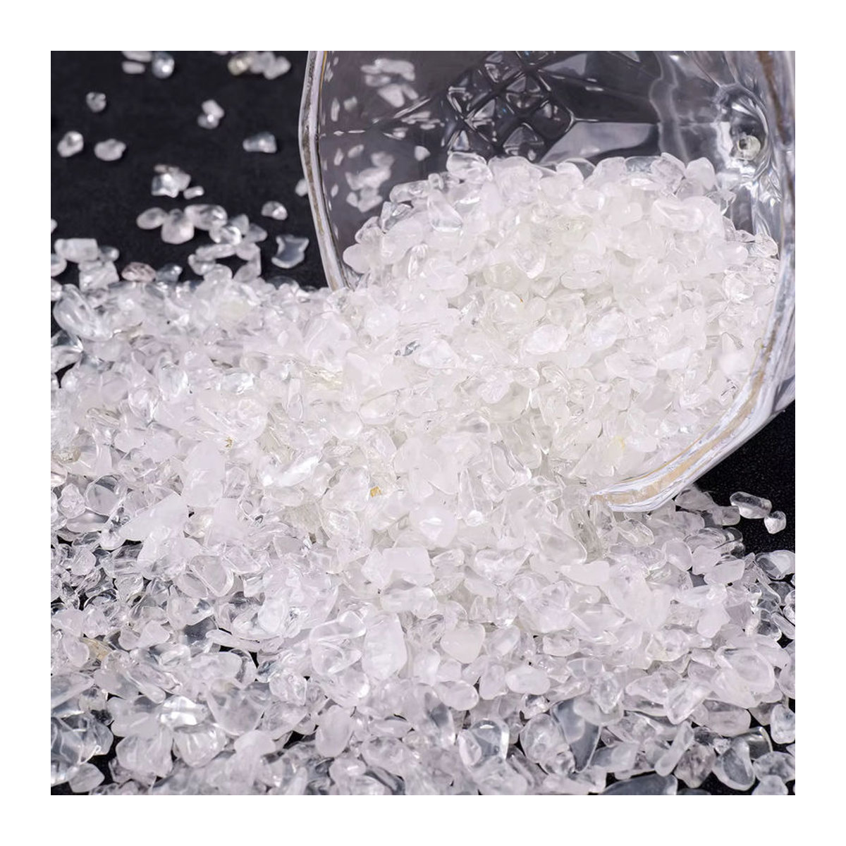 Runyangshi Natürliche Quarz Kristalle in klarer und transparenter Optik, gebrochene Steine für Schmuckherstellung und Aquarium Dekoration, 50 g pro Beutel - Bild 5