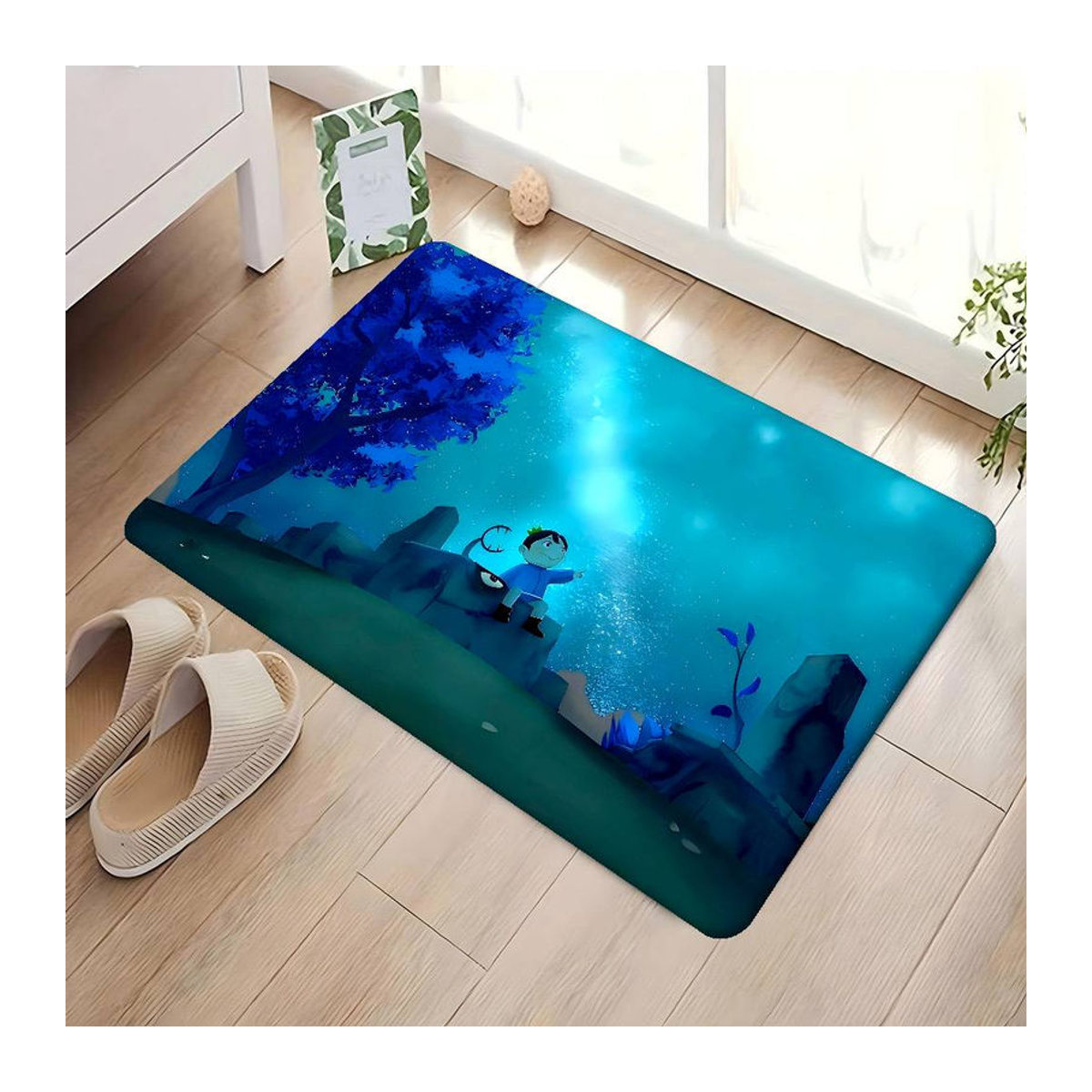 Rutschfeste Anime R-Ranking Of Kings Fußmatte aus Vliesstoff für Badezimmer, Schlafzimmer oder Wohnzimmer, B/T: 60 x 40 cm - Bild 3