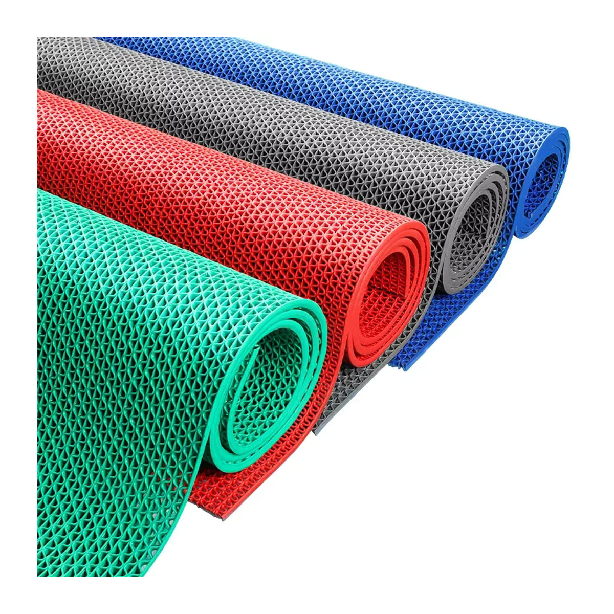 Rutschfeste Trebalena Fußmatte aus PVC in Rot für Küche, Badezimmer und Außenbereich, wasserdicht und schmutzabweisend - Bild 4