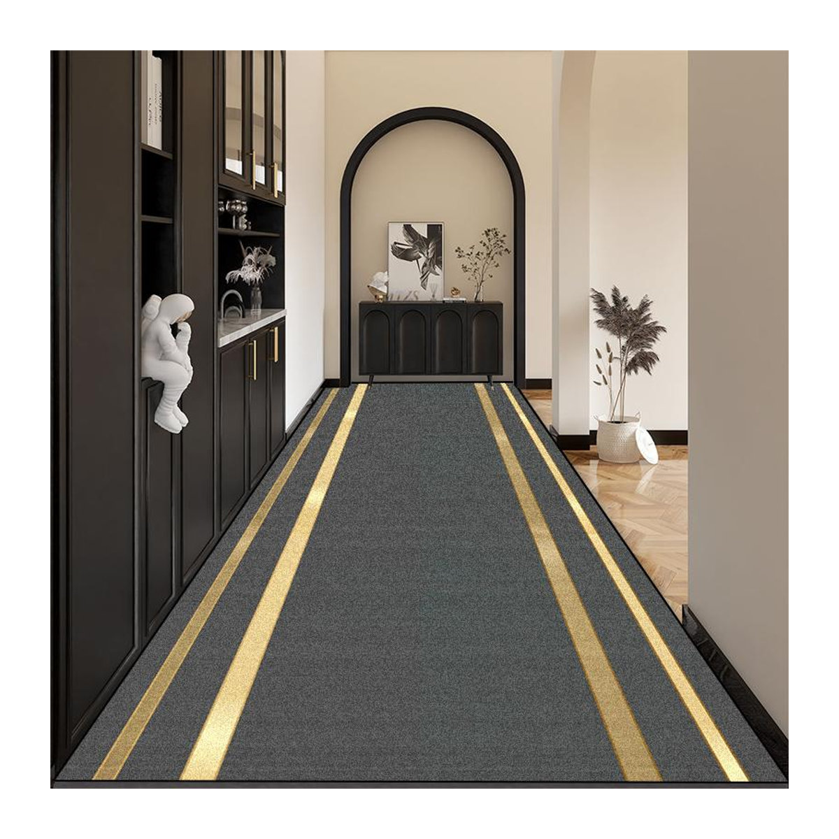 Rutschfester und waschbarer Teppichläufer für Flur, Treppe oder Küche von Karpetti, B/T: 160 x 200 cm - Bild 2