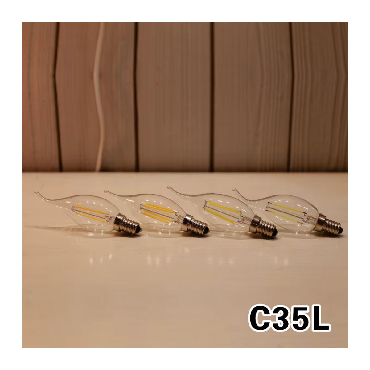 RXMAX LED Kerzenlampe C35L Edison E14 Sockel Warmweiß - Bild 2