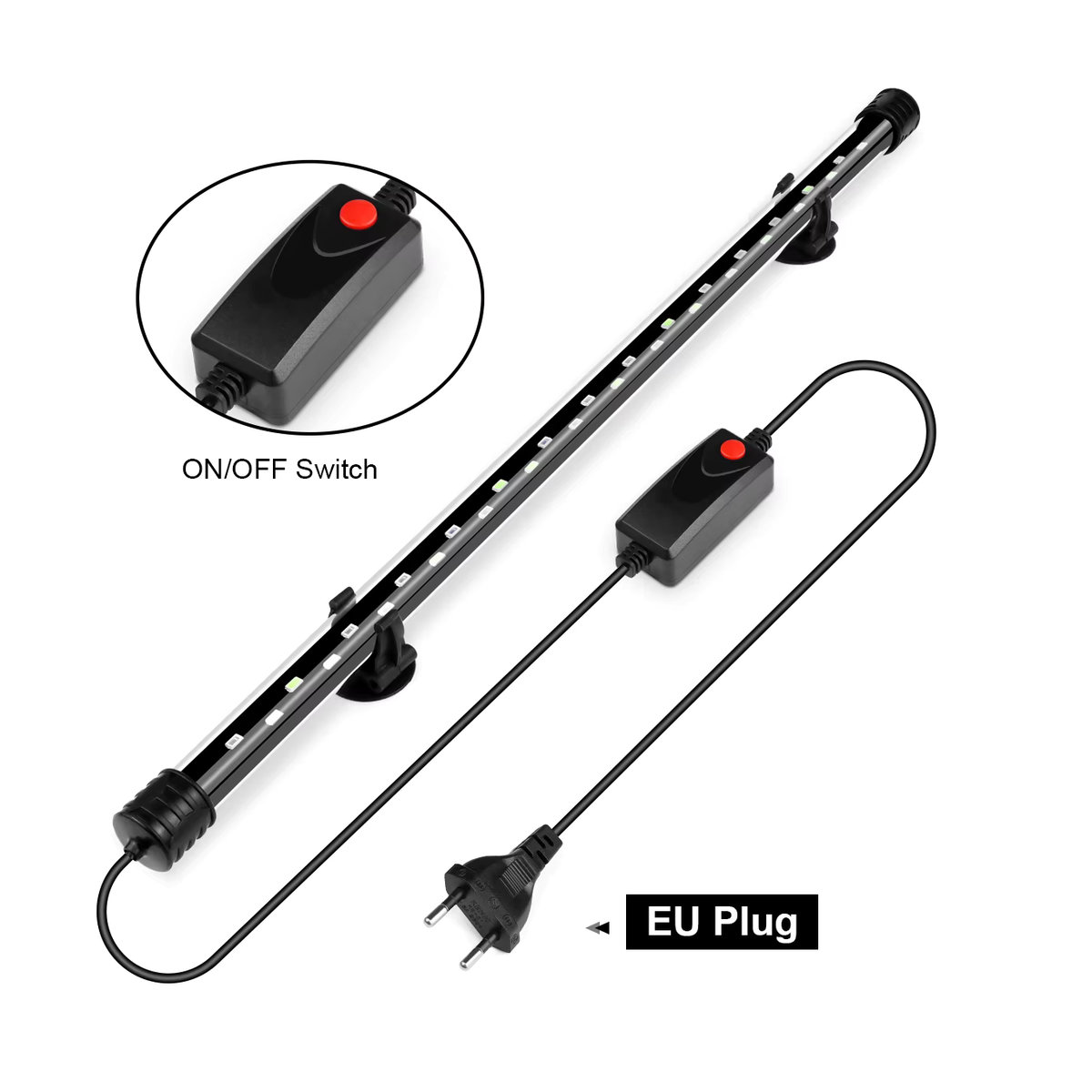 Rybakov Wasserdichte LED Unterwasser Lampe für Aquarium und Wasserpflanzen mit EU-Stecker - Bild 5