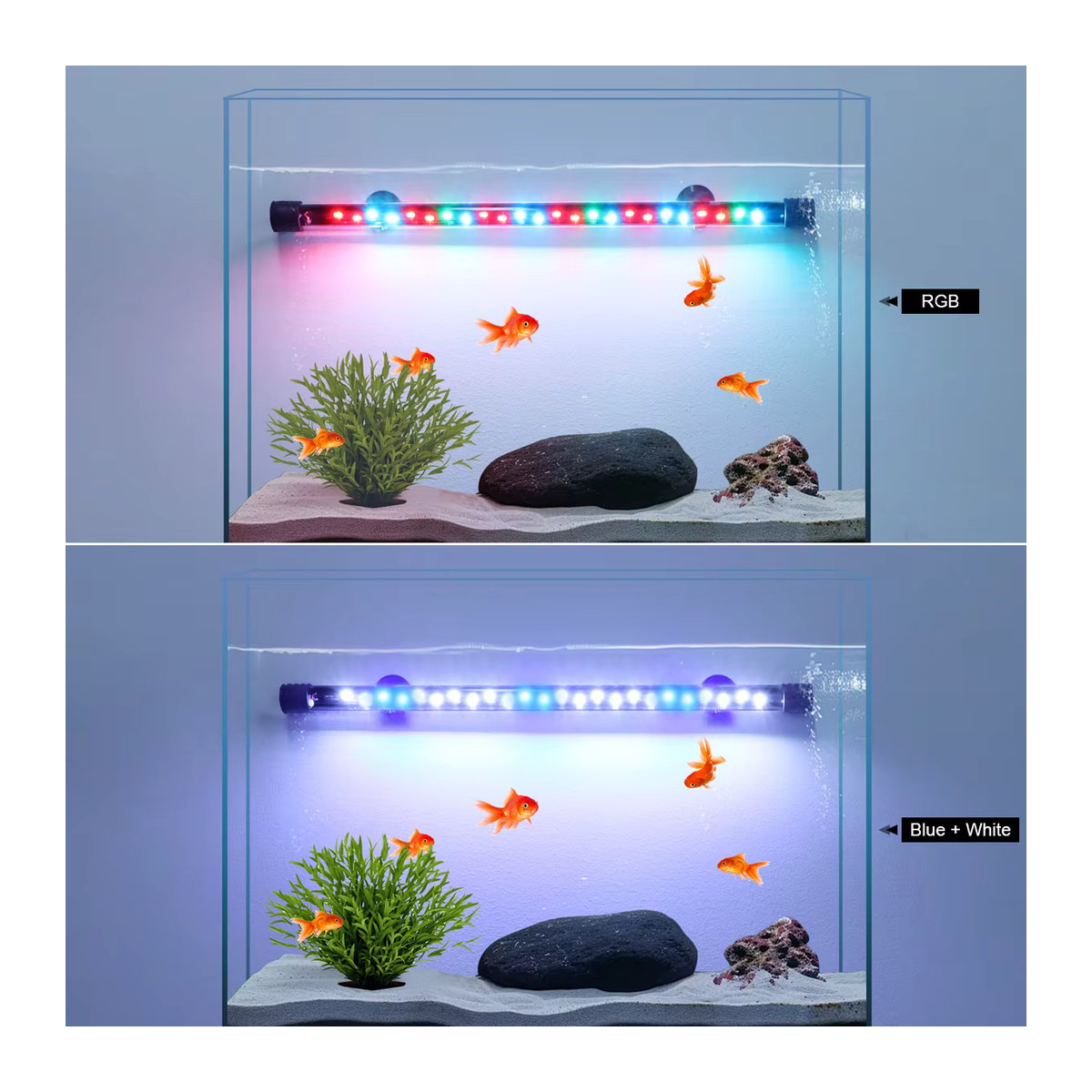 Rybakov Wasserdichte LED Unterwasser Lampe für Aquarium und Wasserpflanzen mit EU-Stecker - Bild 6