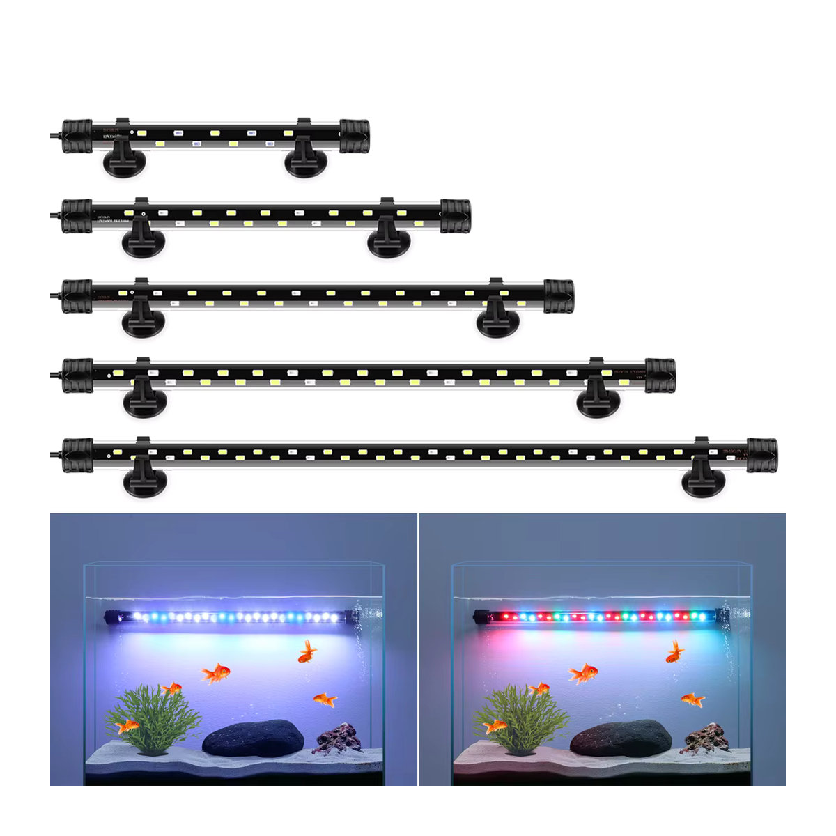 Rybakov Wasserdichte LED Unterwasser Lampe für Aquarium und Wasserpflanzen mit EU-Stecker - Bild 7