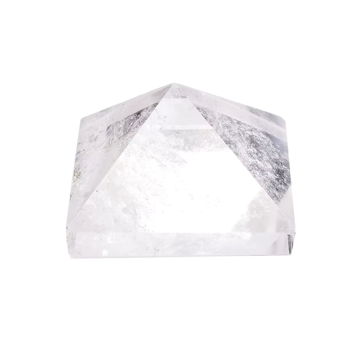 RYCRYSTAL Natürliche Quarzpyramide aus transparentem Quarz als Heilstein für Chakra, Reiki und Meditation - Bild 3
