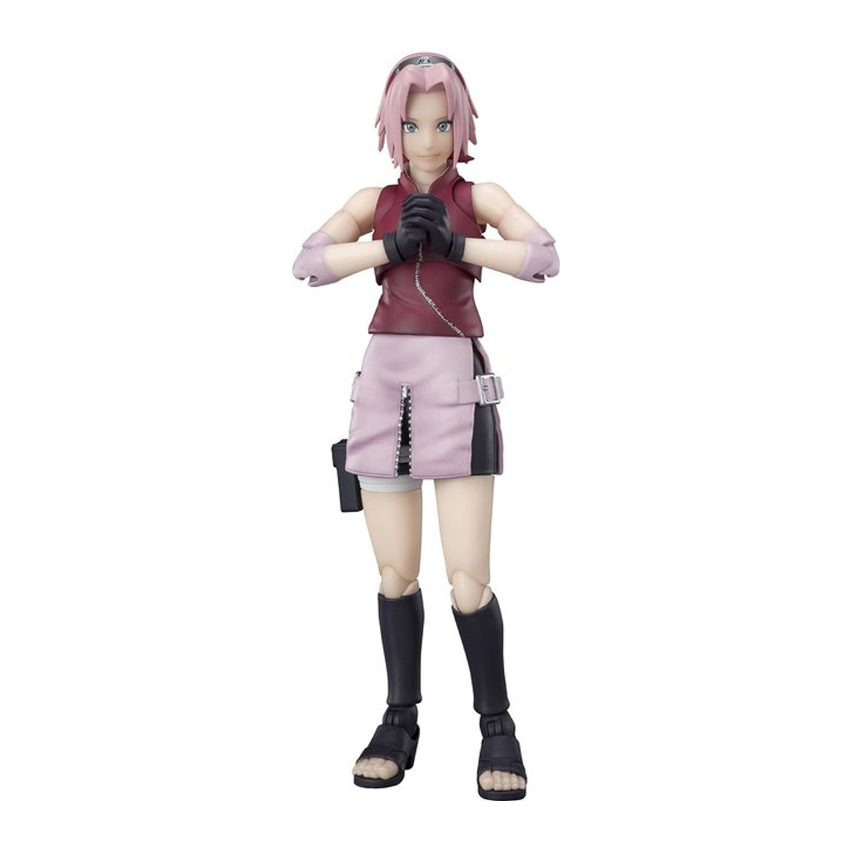 S.H.Figuarts Naruto Shippuden Sakura Haruno Wettbewerbsgeist Anime-Figur aus PVC und ABS in Pink, Höhe: 13,5 cm - Bild 1