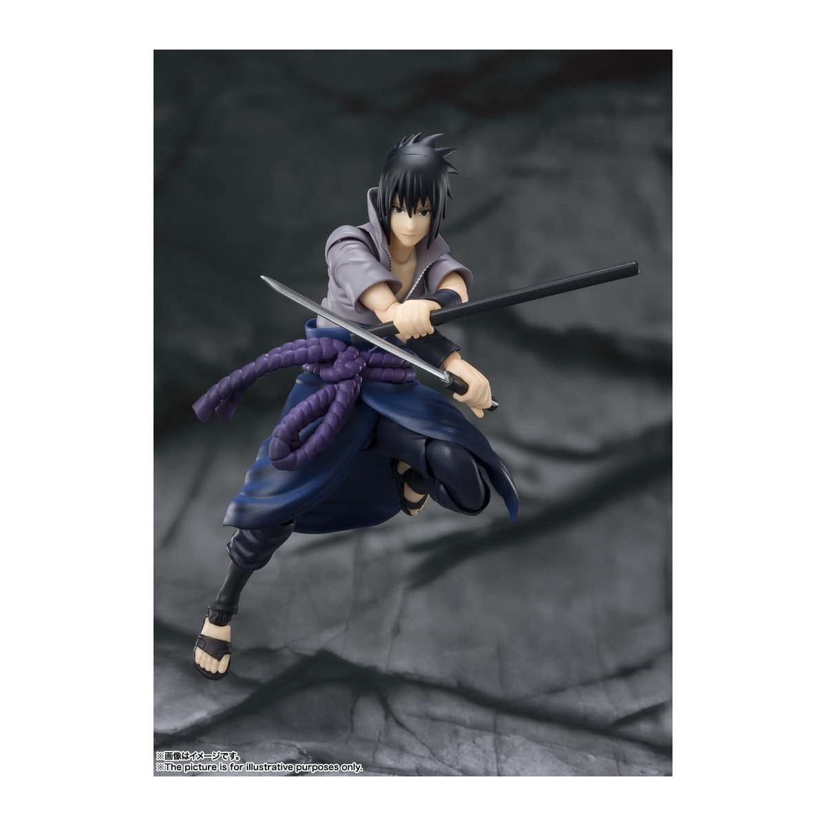 S.H.Figuarts Naruto Shippuden Uchiha Sasuke Derjenige, der allen Hass trägt Bewegliche Anime-Figur aus PVC und ABS, Multicolor, Höhe: 14,5 cm - Bild 2
