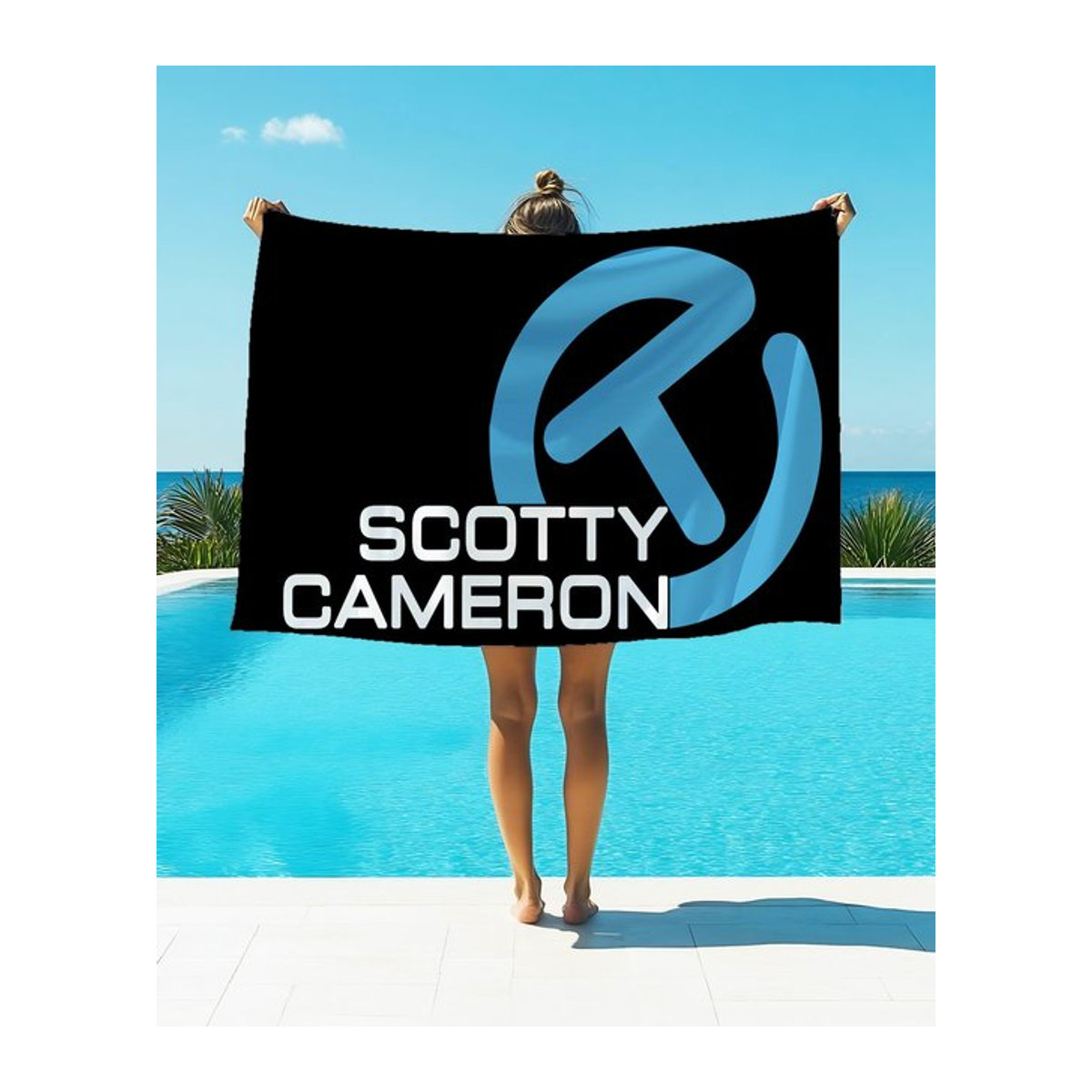 S-Scotty C-Camerons Mikrofaser Strandtuch, schnelltrocknend und saugfähig, B/H: 30 x 60 cm - Bild 1