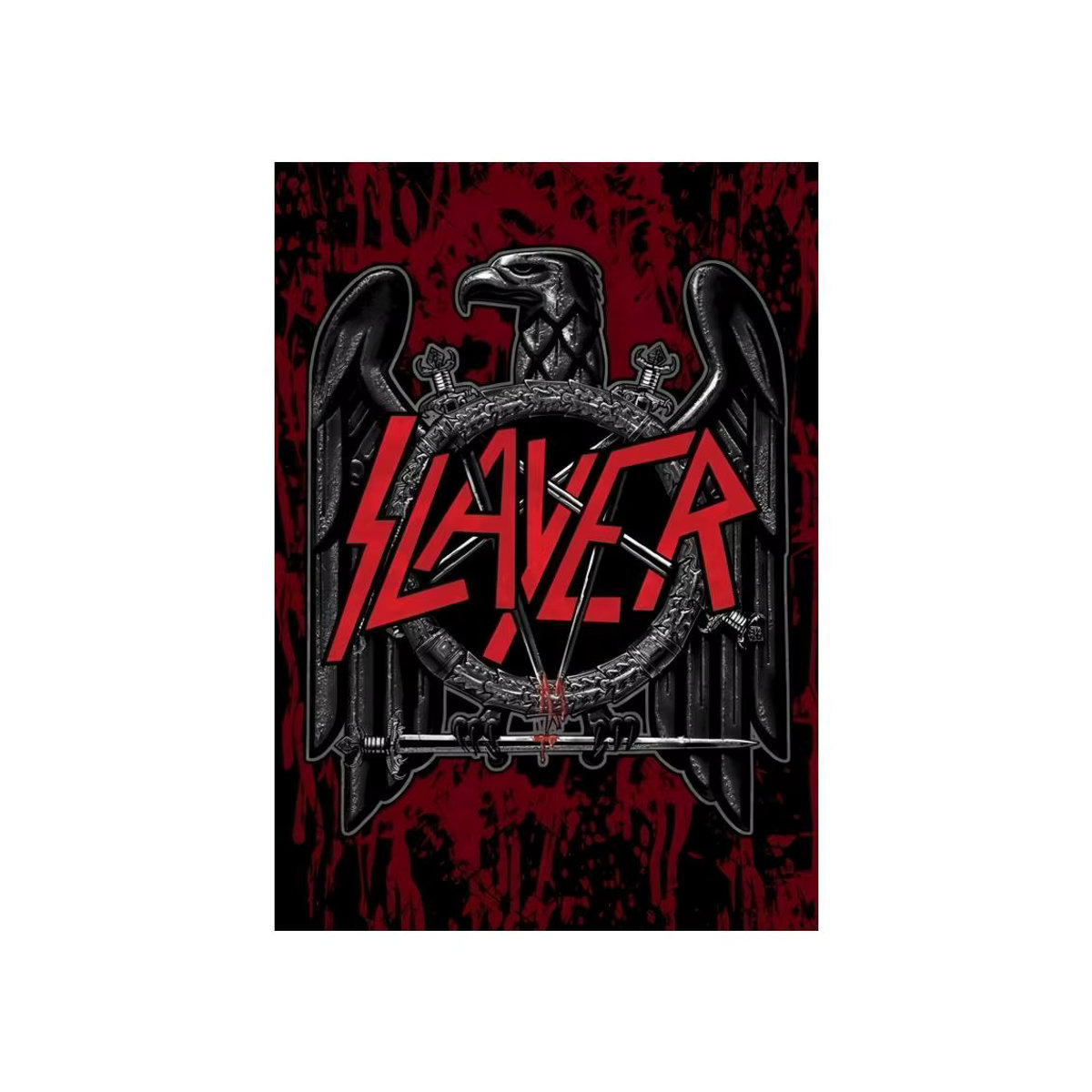 S-Slayer Heavy Metal Rock Band Poster Vintage Wandkunst-Aufkleber aus Fotopapier - Bild 7