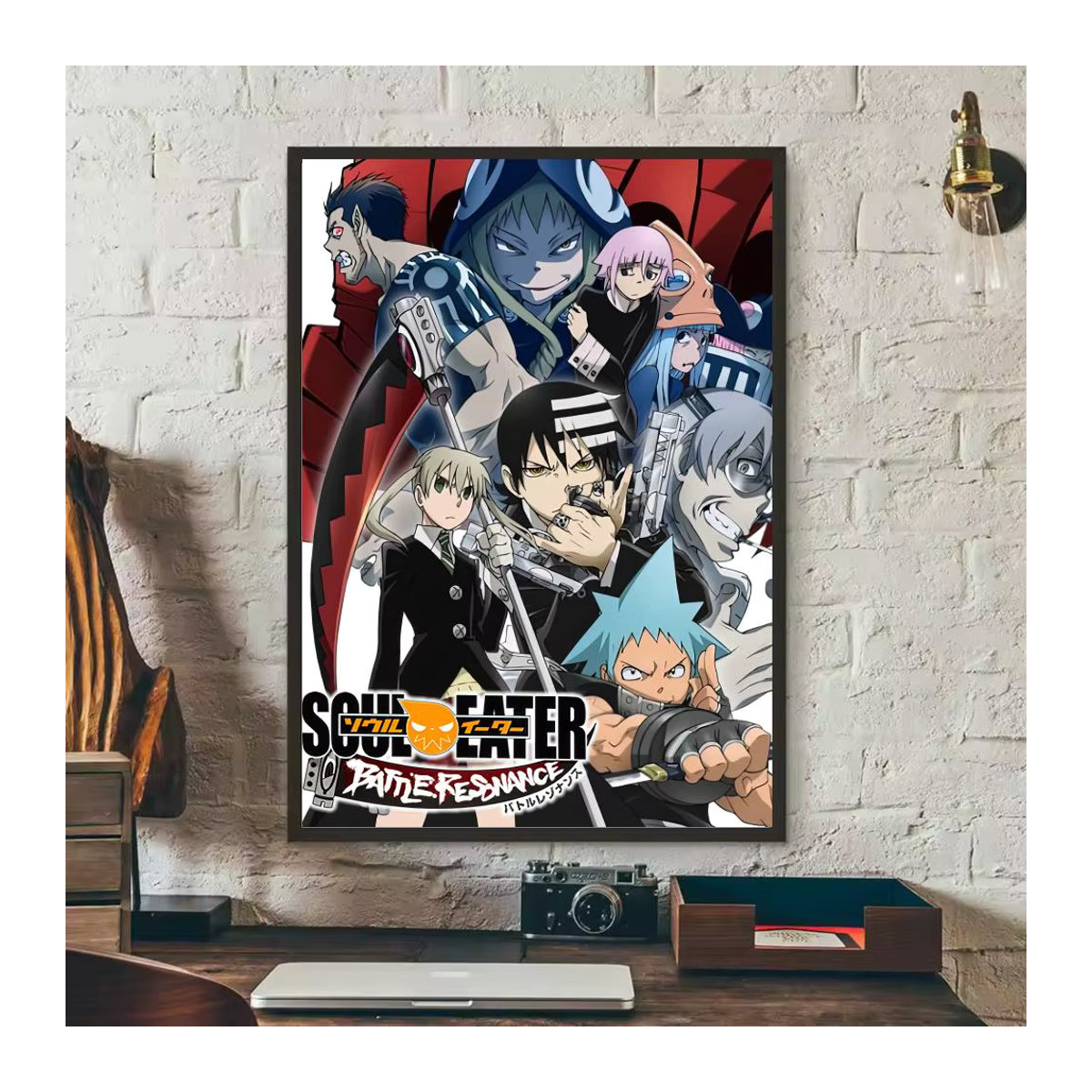 S-Soul Eater Anime-Poster Wandkunst in Schwarz und Mehrfarbig als wasserfester Aufkleber für dein Schlafzimmer oder Wohnzimmer - Bild 4