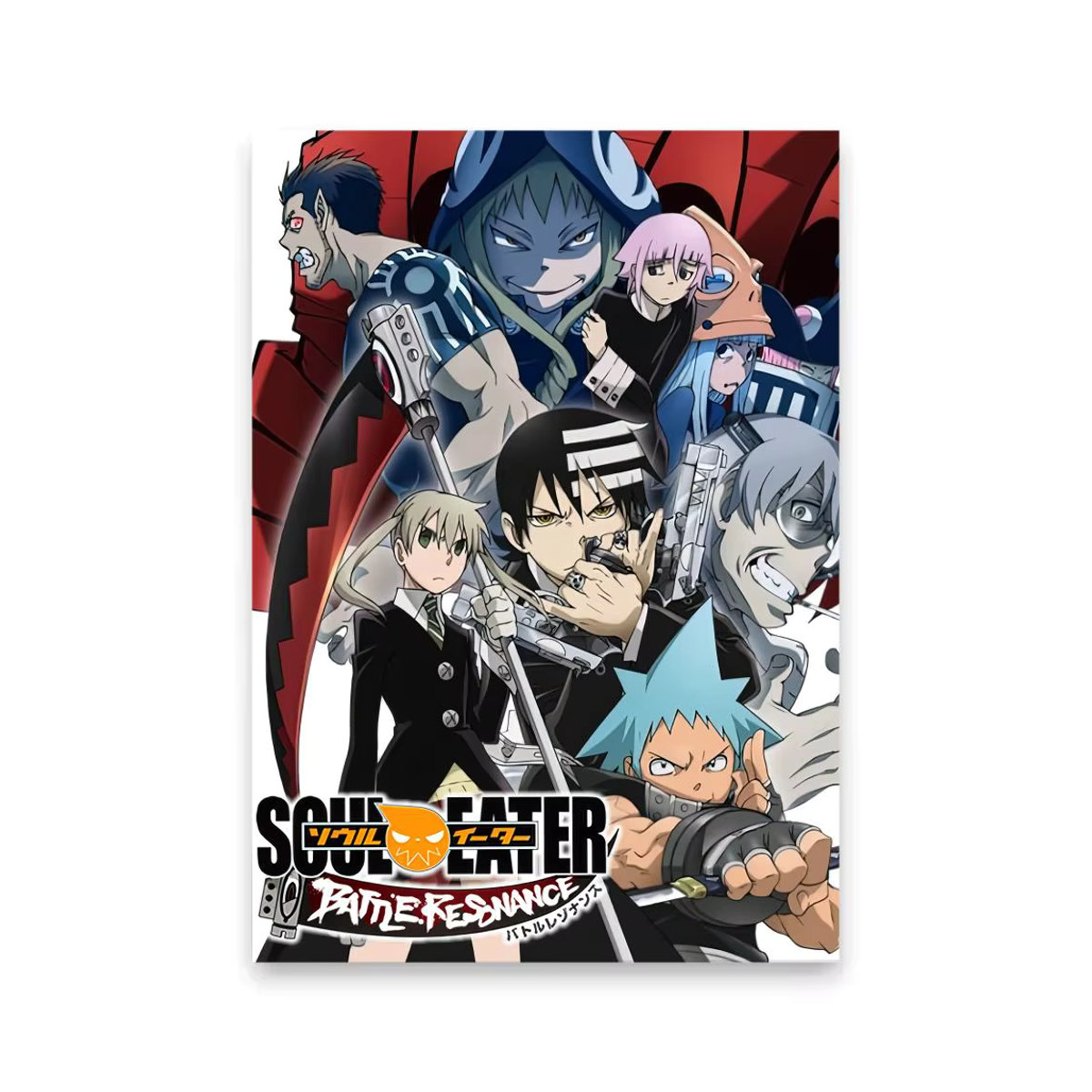S-Soul Eater Anime-Poster Wandkunst in Schwarz und Mehrfarbig als wasserfester Aufkleber für dein Schlafzimmer oder Wohnzimmer - Bild 5