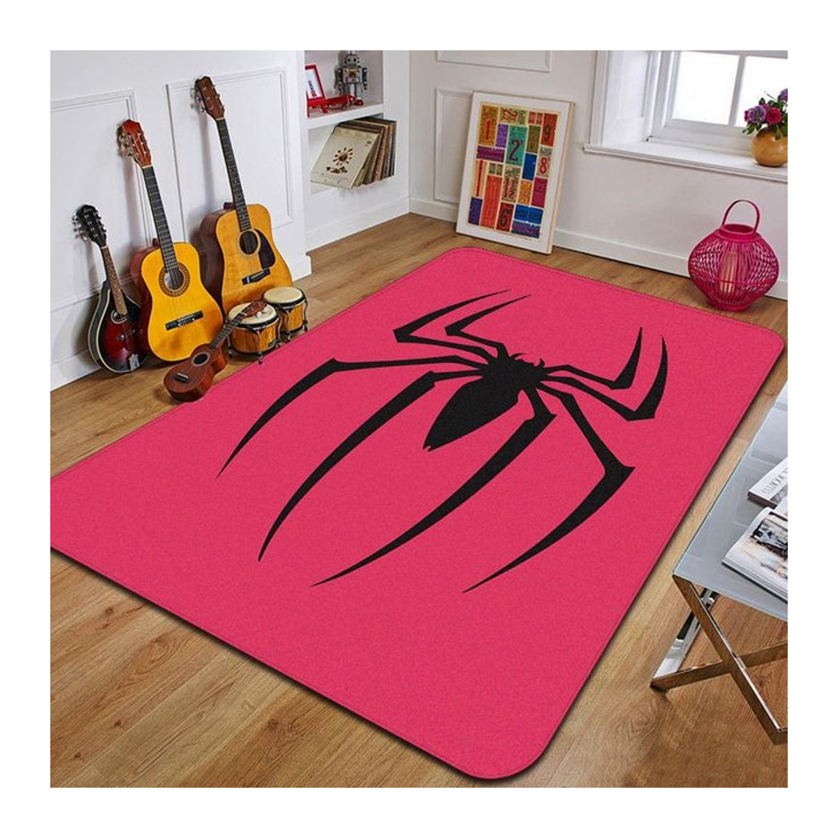 S-Spider Bedruckter Teppich Rutschfeste Yogamatte für Schlafzimmer und Outdoor, B/B/H: 60 x 40 cm - Bild 1