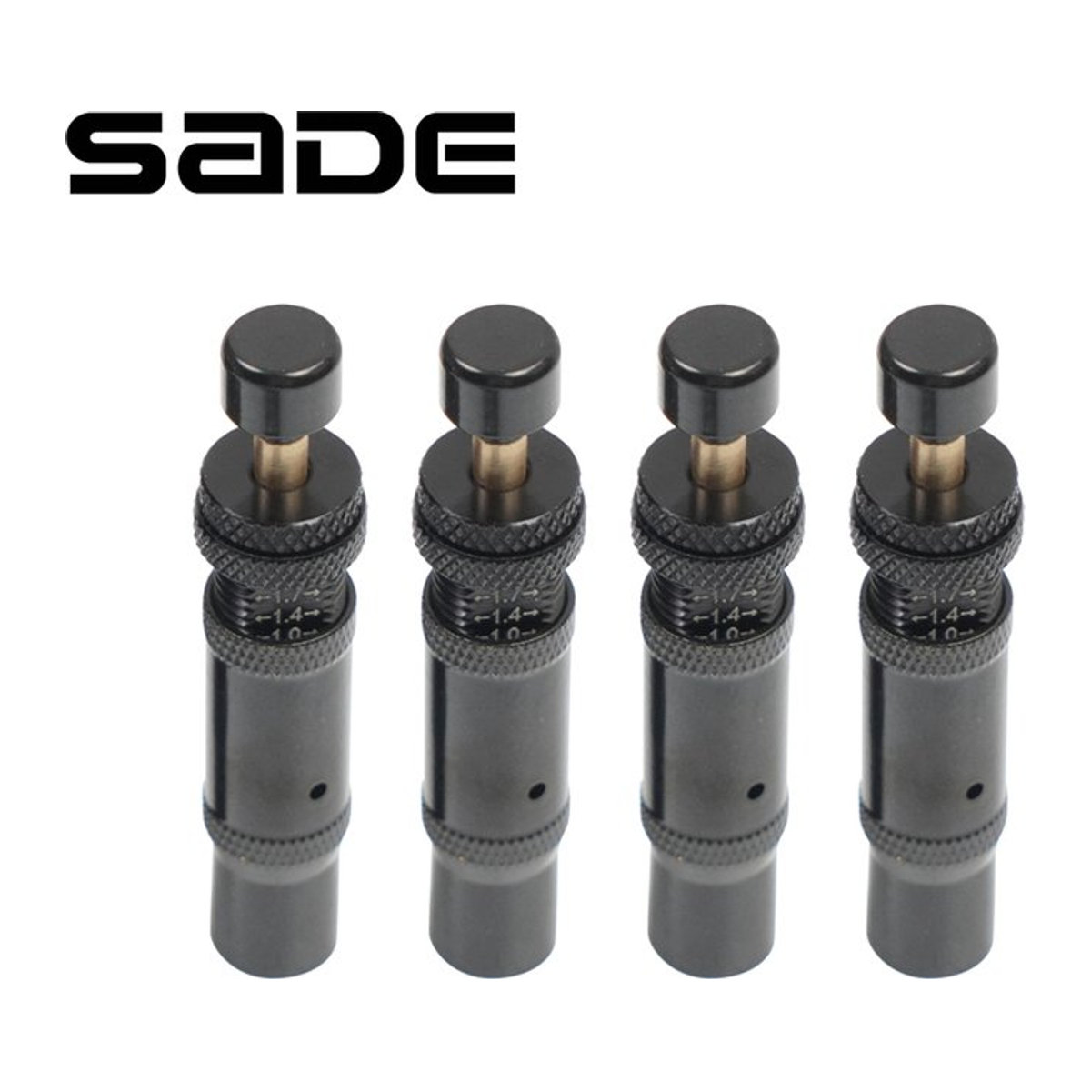 Sade Reifen-Deflator-Ventil-Set mit Auto-Stop-Funktion für 10–30 PSI in Schwarz - Bild 1