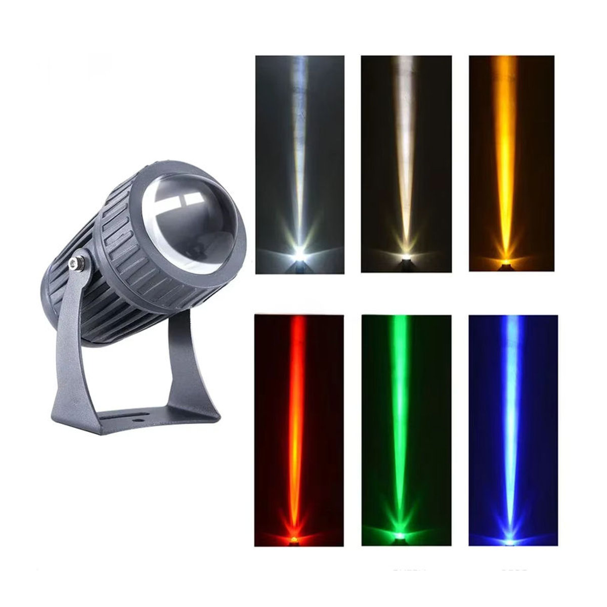 SAGE LU MEI LED Außenstrahler Minimalistisch in Grau oder Schwarz, 10 W, Quadratische LED-Rasenleuchte für Garten und Landschaft - Bild 7