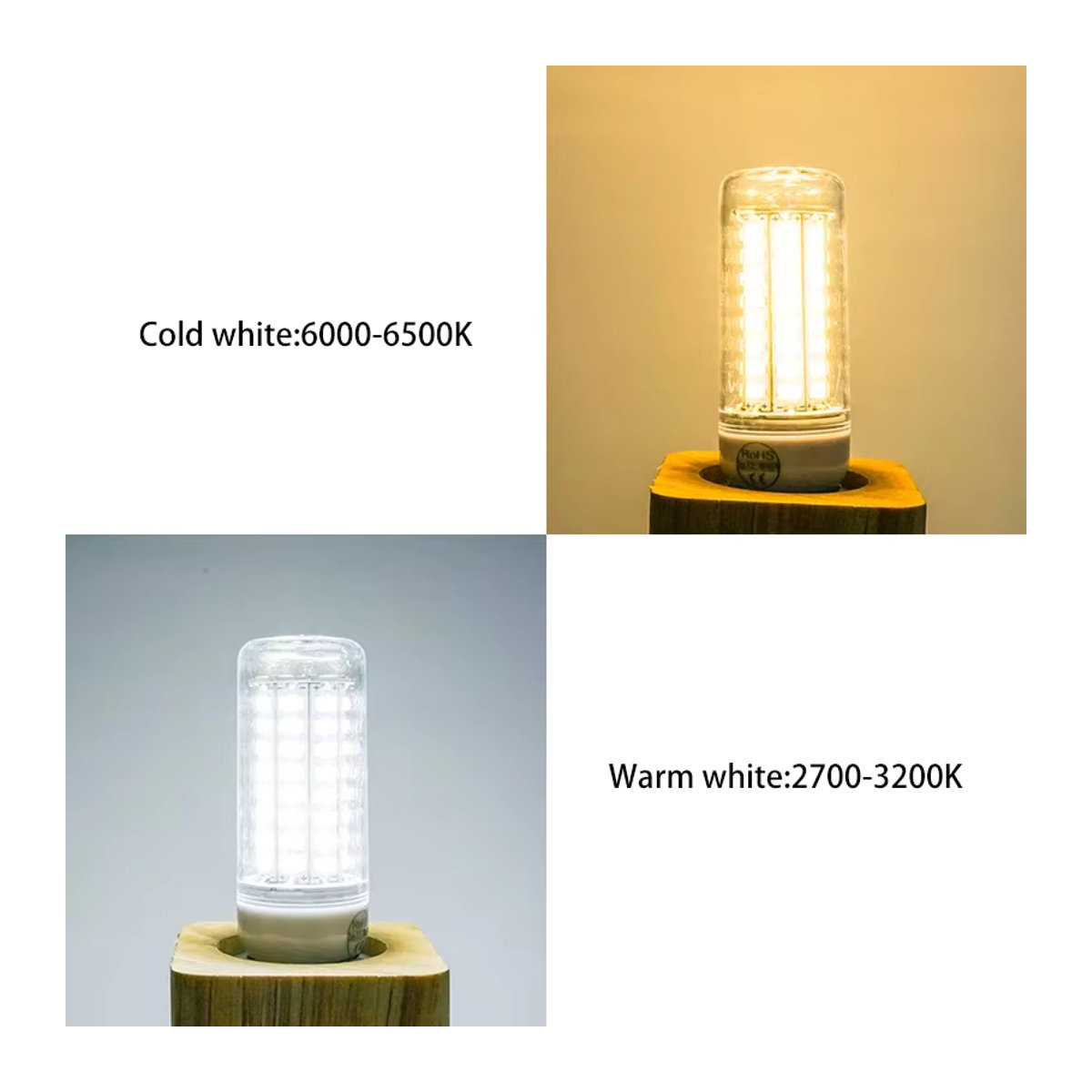 Sagra E27 LED Mais Lampe mit SMD5730 LEDs für Kronleuchter und Beleuchtung - Bild 5