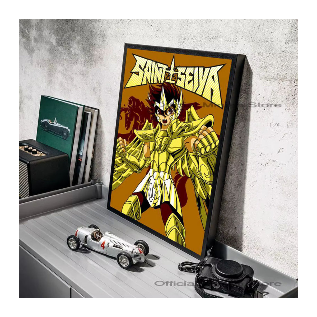 Saint Seiya Klassisches Anime Poster Selbstklebender Wasserdichter Wandaufkleber aus Papier in Mehrfarbig - Bild 4