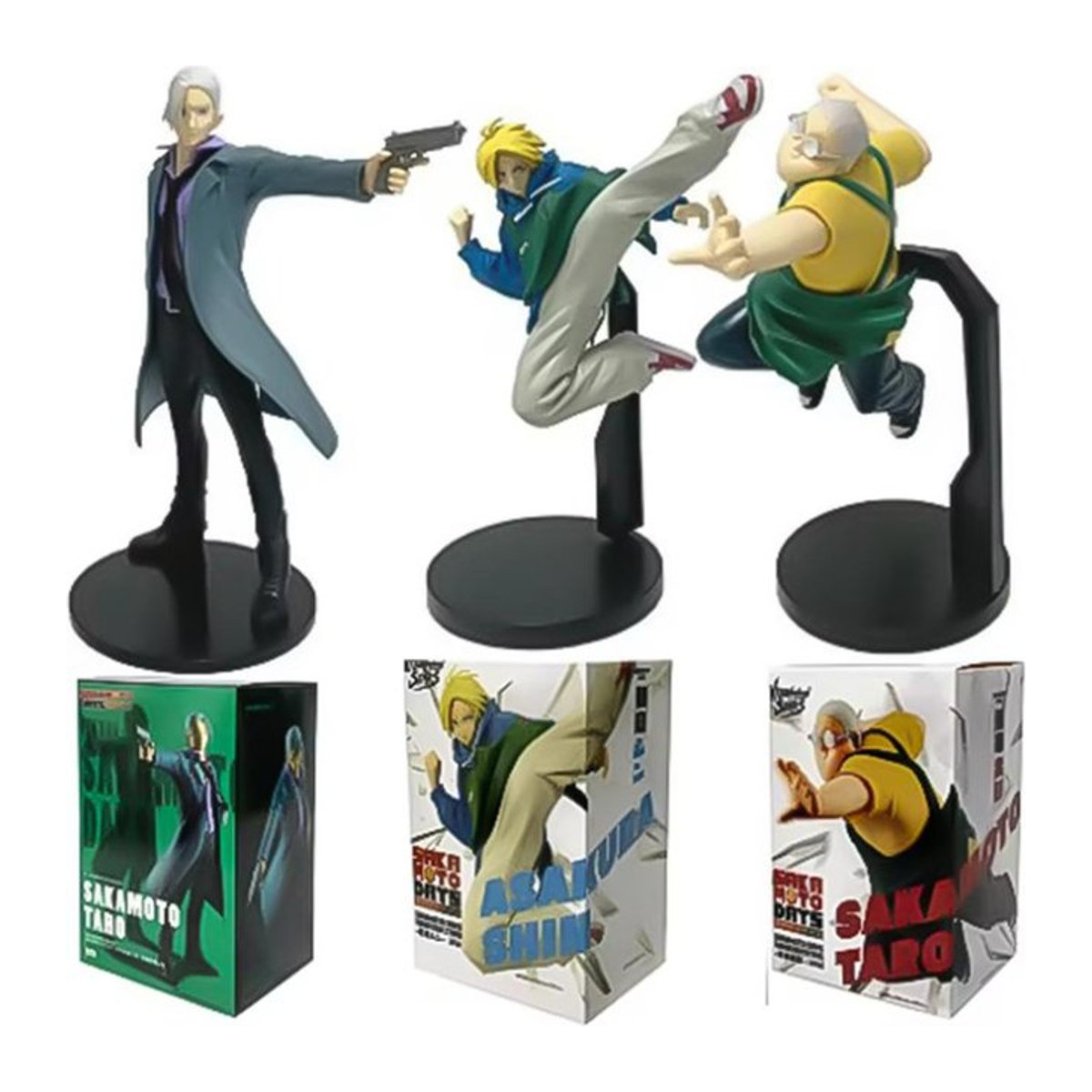 Sakamoto Days Actionfiguren aus PVC von Wucifang Jewelry für Sakamoto Taro und Shin Asakura in Multicolor, Höhe: 21 cm - Bild 1