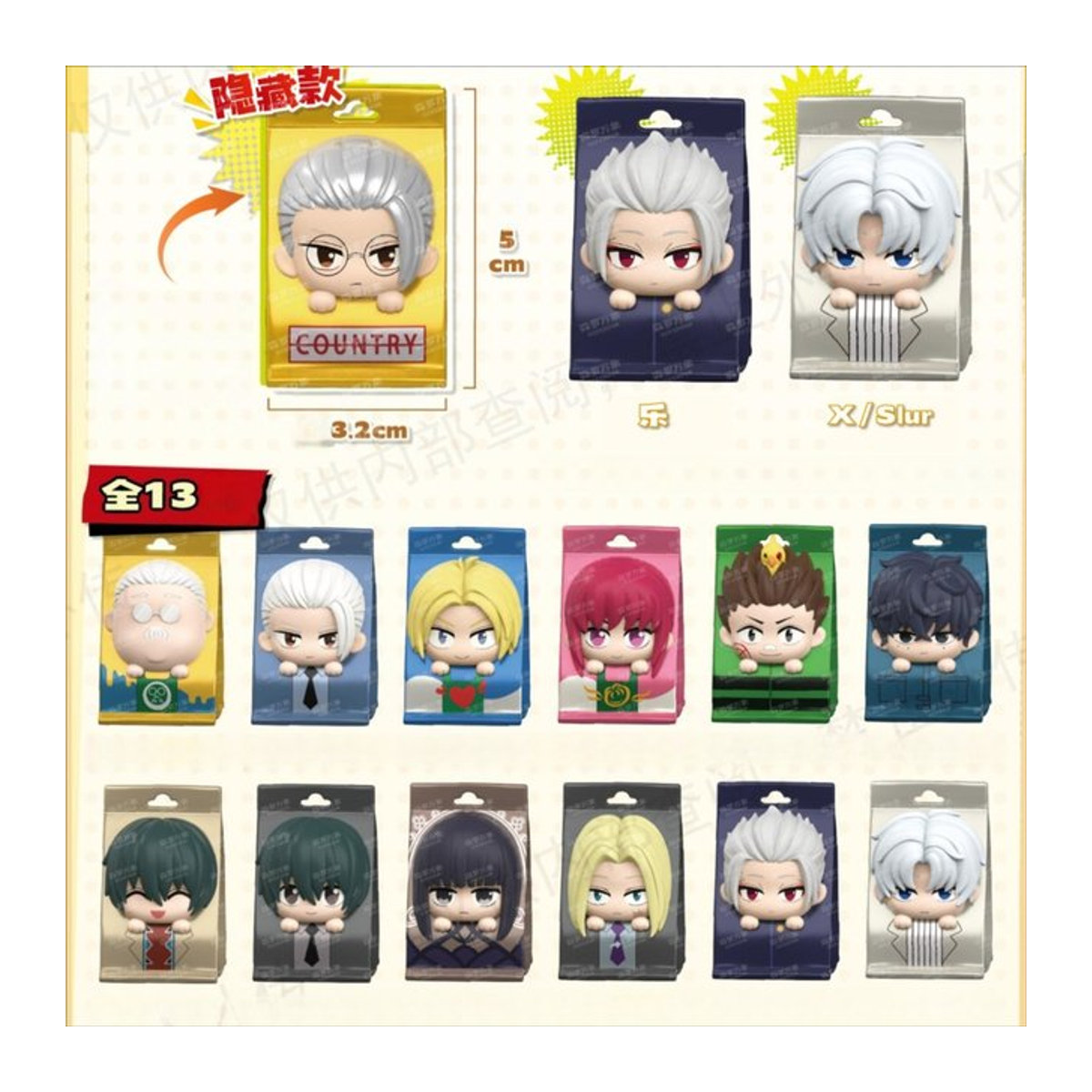 Sakamoto Days Mini Blind Box Figur Re-Ment Takeout Bag Modell Rucksack Anhänger aus Kunststoff mehrfarbig - Bild 1