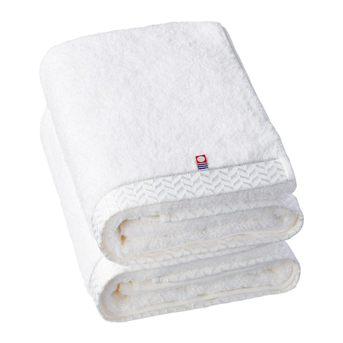 SAKURA NIPPON HOME Imabari Badetuch Set aus 100% Baumwolle in Weiß, 2er-Pack - Bild 1