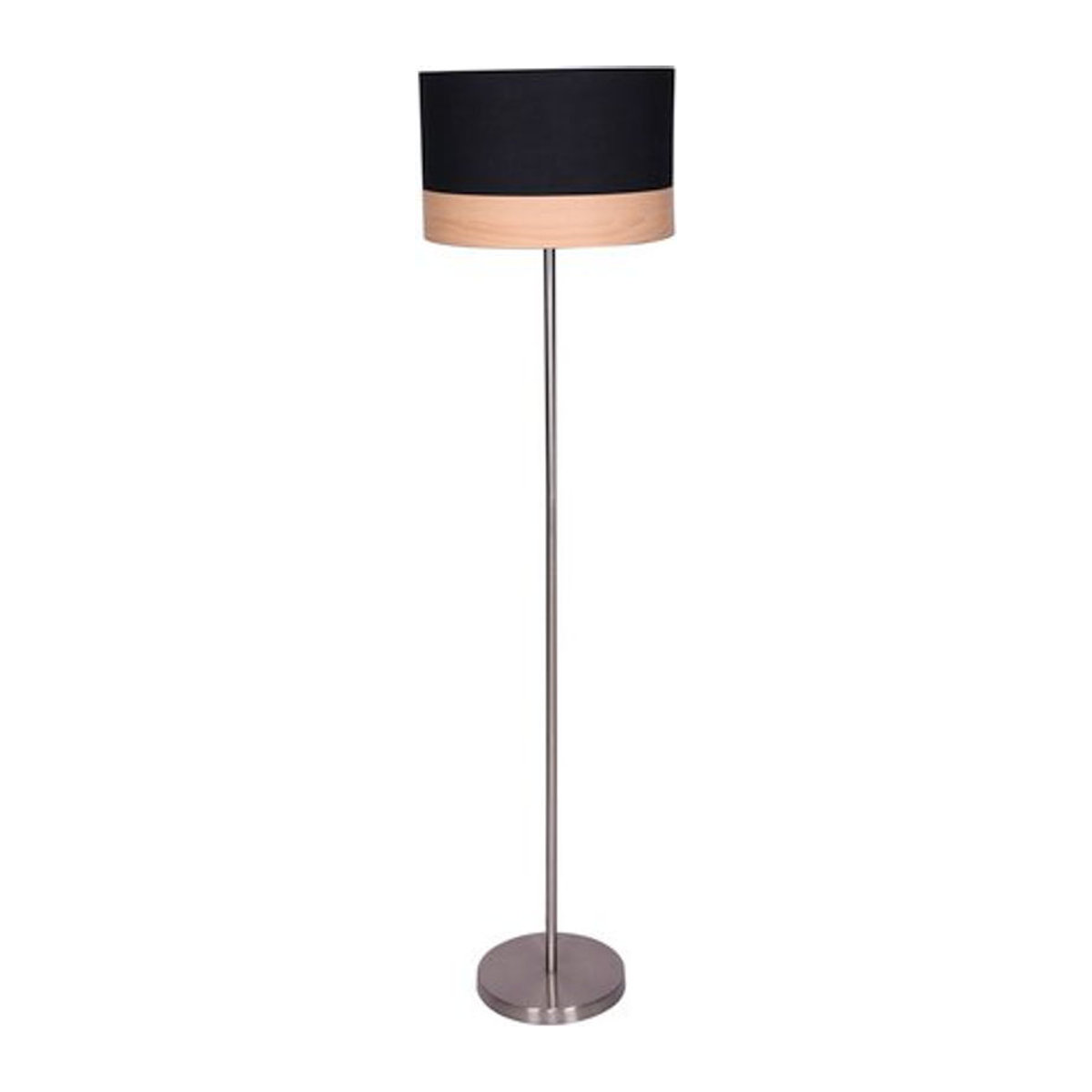 SalesFever Moderne Stehleuchte aus Metall und Stoff mit E27 Fassung, Höhe: 151 cm - Bild 1