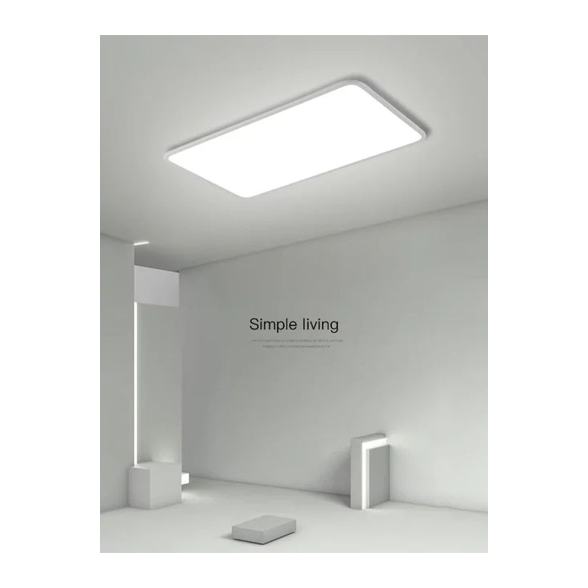 SaloEElaitte Moderne minimalistische LED-Deckenlampe in Weiß - Bild 1