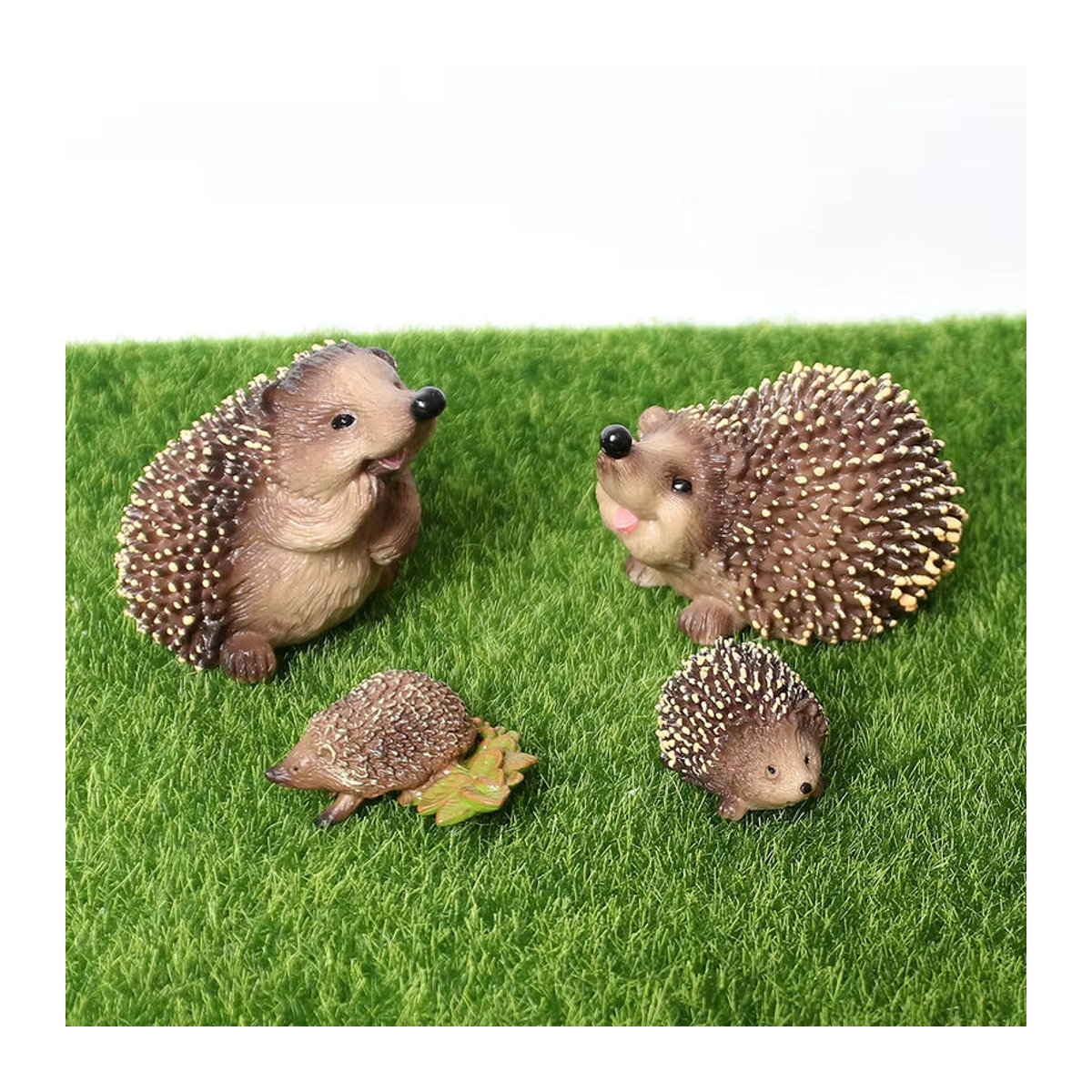 SamKaLa Wild Life Tierfiguren Set aus Kunststoff, Realistische Igel und Ameisenbären Figuren in Mehrfarbig, Kognitives Spielzeug und Desktop Dekoration für Kinder - Bild 3