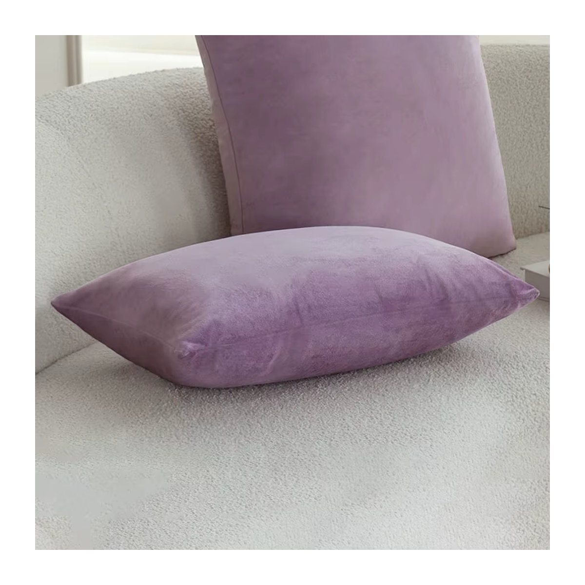 Samt Kissenbezug von CANIRICA in Rosa, B/H: 30 x 50 cm - Bild 3