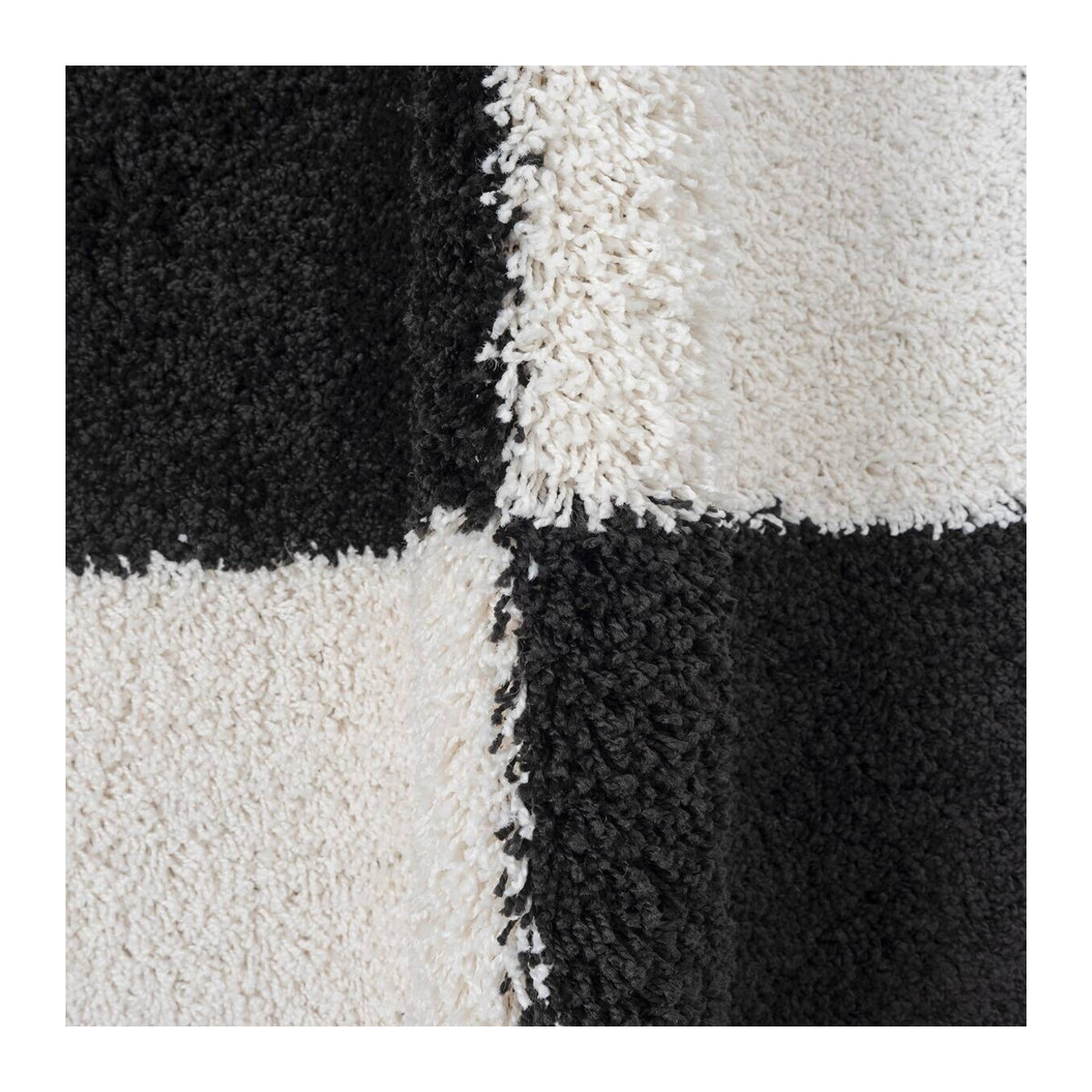 Sanat Hochflorteppich MILANO in Schwarz und Mehrfarbig, Breite: 120 cm - Bild 3