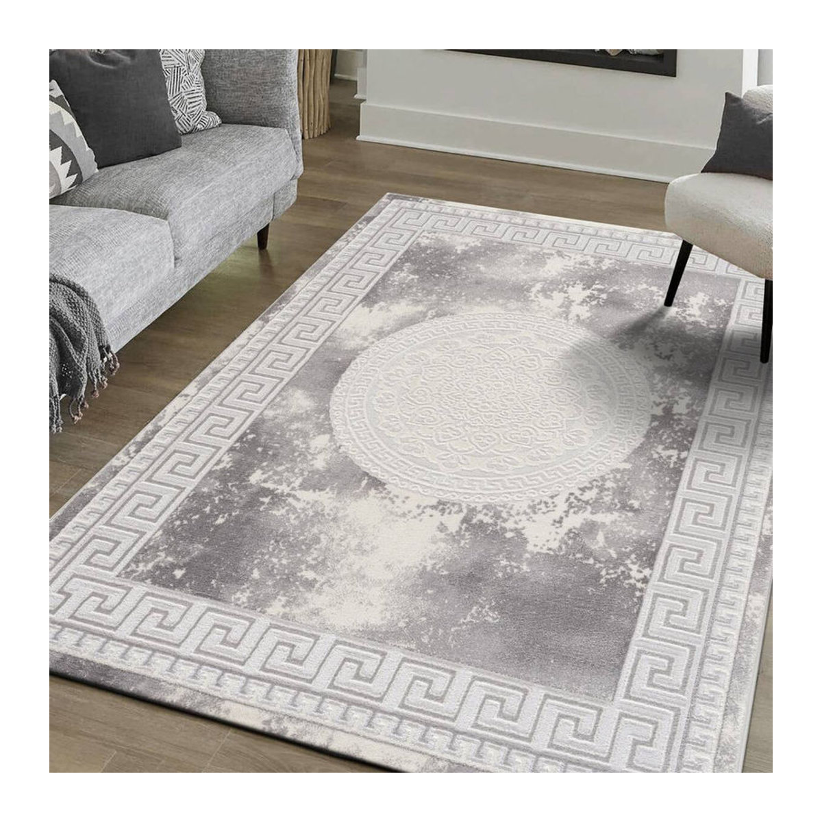 Sanat Teppich Harmony hellgrau B/L: 160 x 220 cm - Bild 3