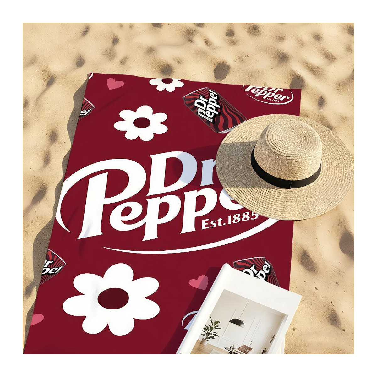Sanddichtes und schnelltrocknendes Strandhandtuch P-Pepper-S von D-Dr für Sport, Reise und Camping, Breite: 30 cm, Höhe: 60 cm - Bild 2