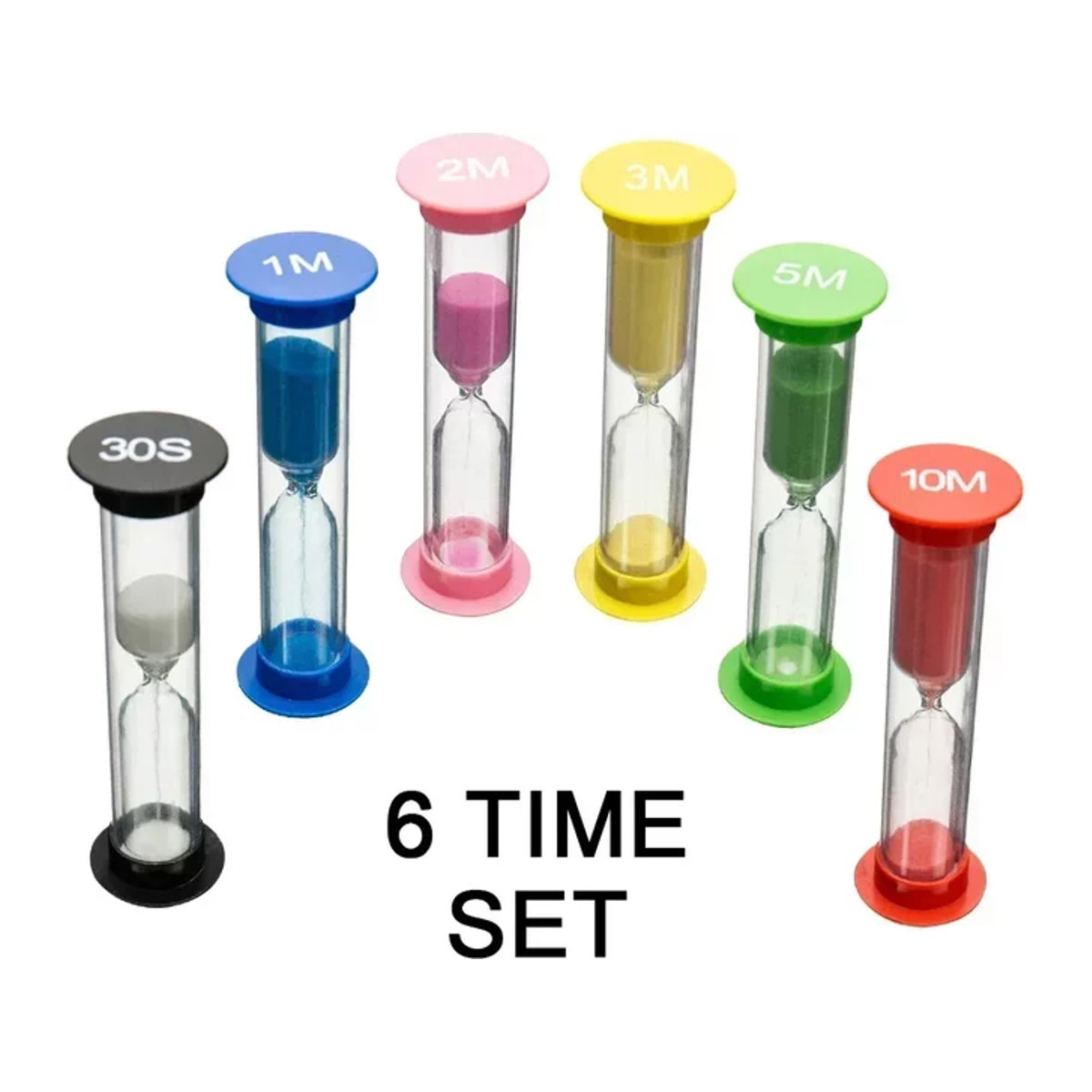 Sanduhr Timer Set mit verschiedenen Zeitintervallen in Multicolor für Wohnkultur und Garten - Bild 1