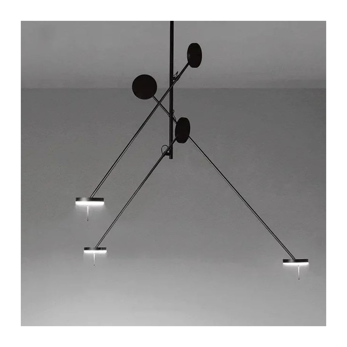 SANDYHA LED Pendelleuchte im skandinavischen Design aus Metall Schwarz - Bild 1