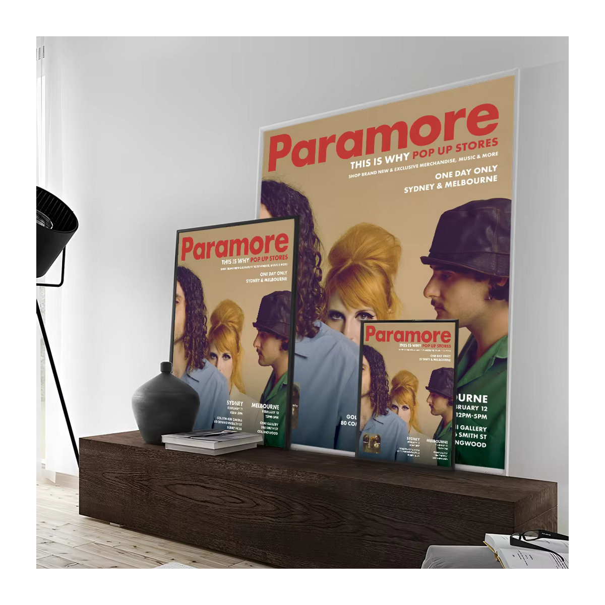 Sänger Paramore Klassisches Anime Poster Wasserdichter Papier Aufkleber zur Wanddekoration für Kaffeehaus oder Bar - Bild 2