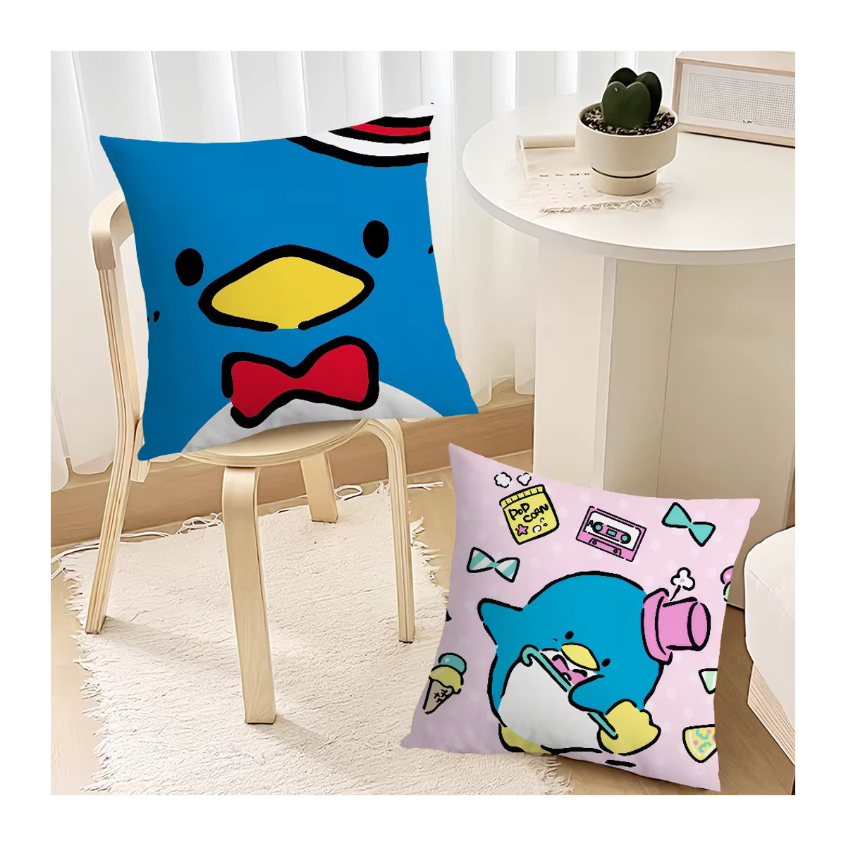 Sanrio Kawaii T-Smoking Sam Kissenbezug Blau für Sofa und Wohnzimmer Dekoration - Bild 2