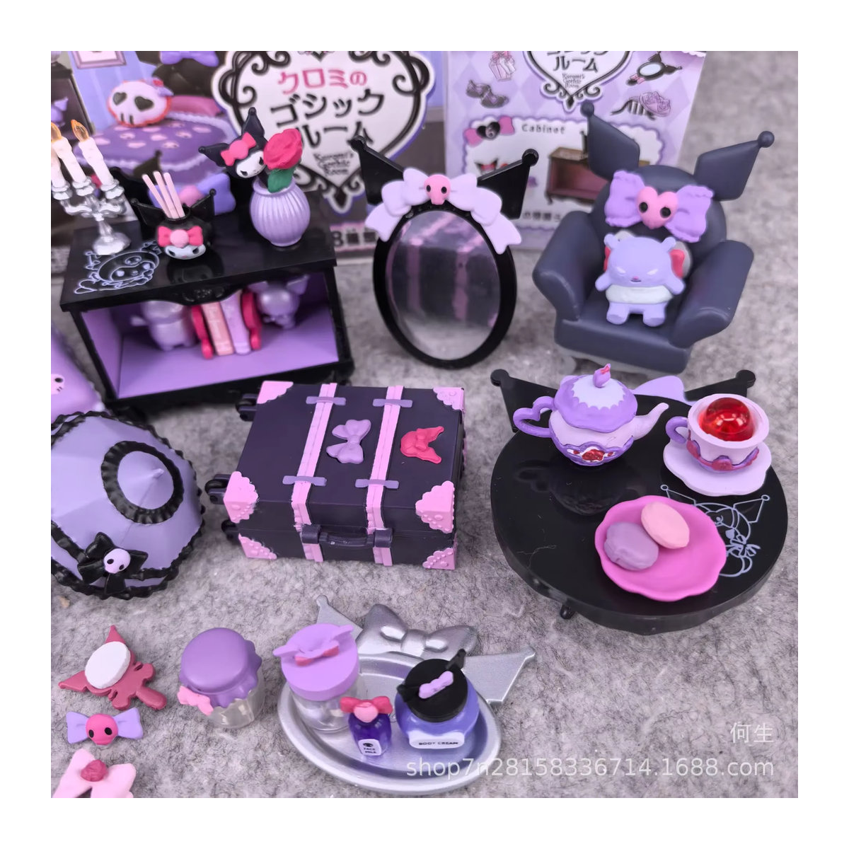 Sanrio Kuromi Gothic Anime Figur als niedliche Miniaturen Mystery Blind Box zum Sammeln - Bild 3