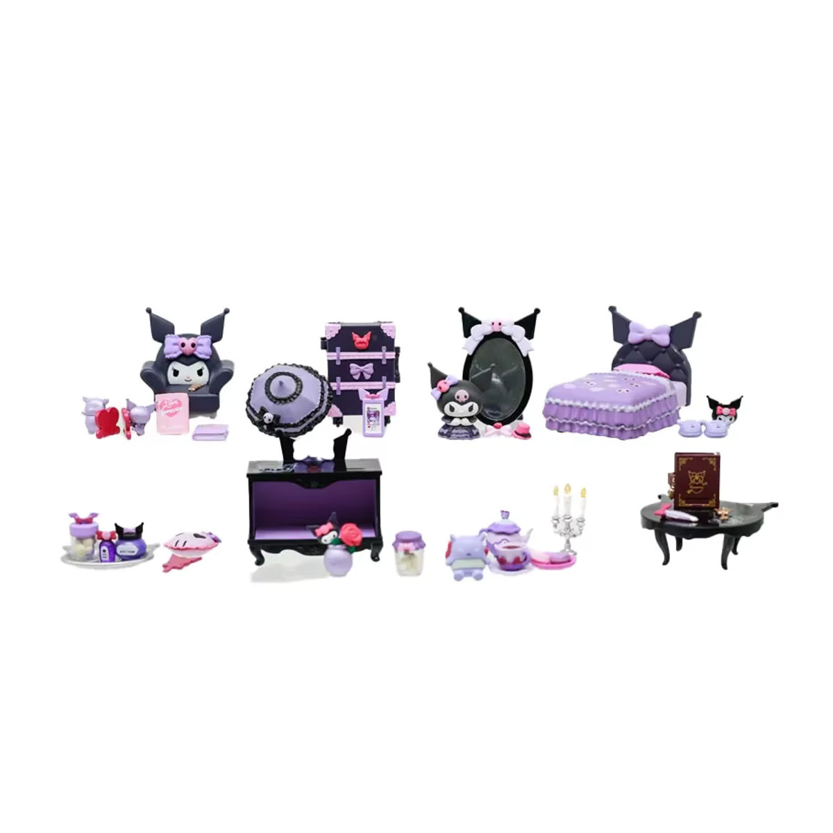 Sanrio Kuromi Gothic Anime Figur als niedliche Miniaturen Mystery Blind Box zum Sammeln - Bild 4