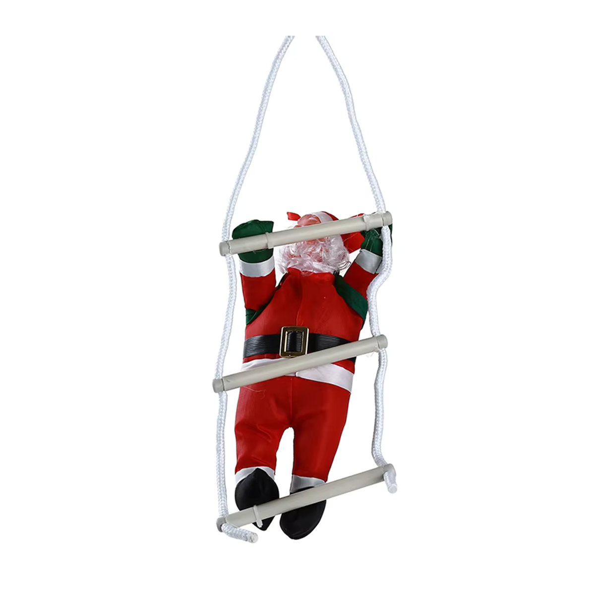 Santa Claus Kletterleiter Weihnachtsbaum Anhänger mit Seil in Rot - Bild 6