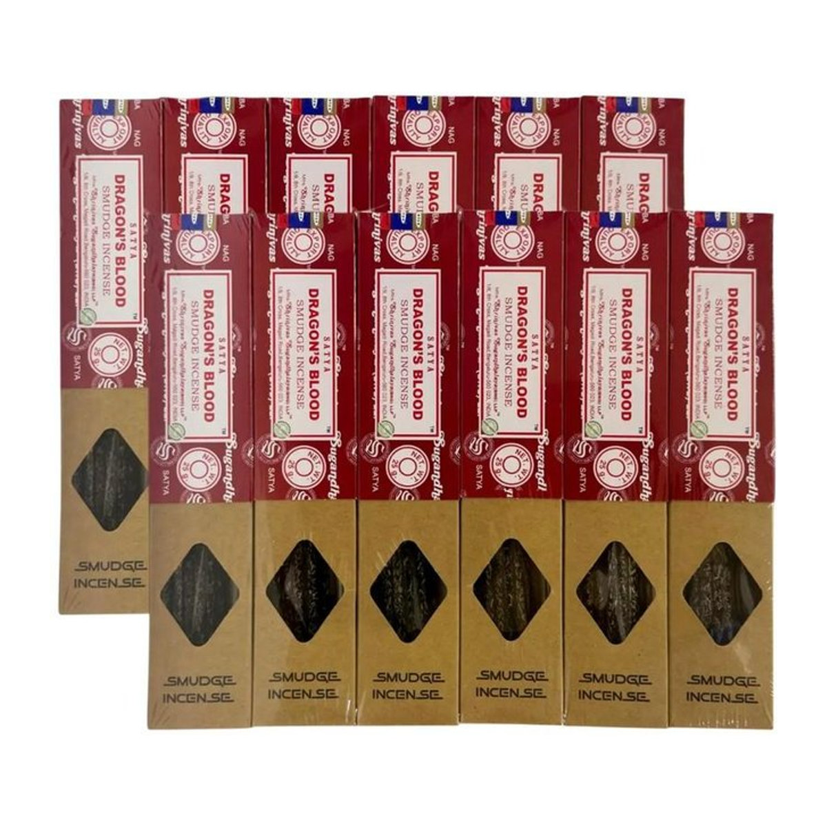 Satya Drachenblut Räucherstäbchen, 12er Packung, Schwarz - Bild 1